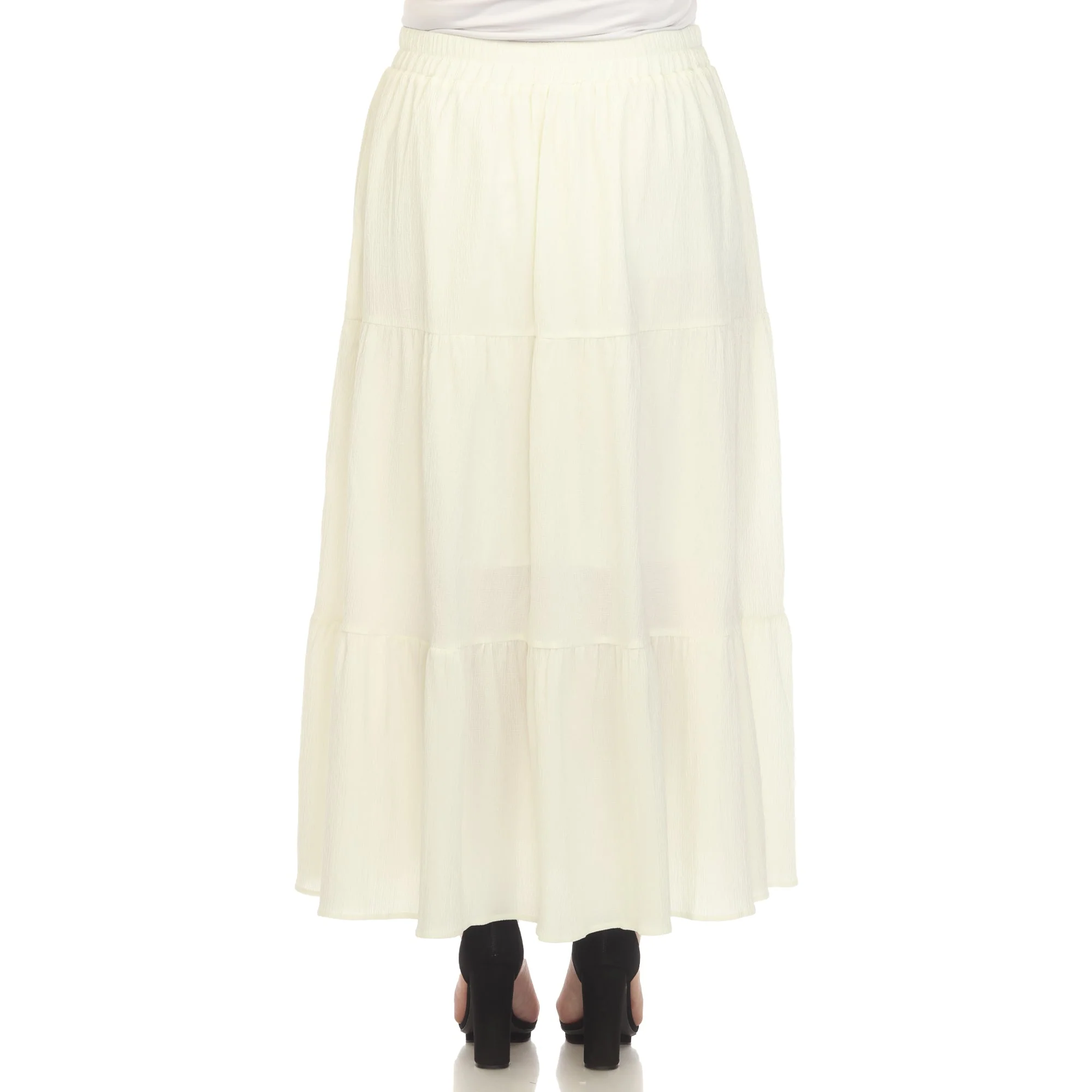 Pleated Tiered Maxi Skirt - Plus - Image 21