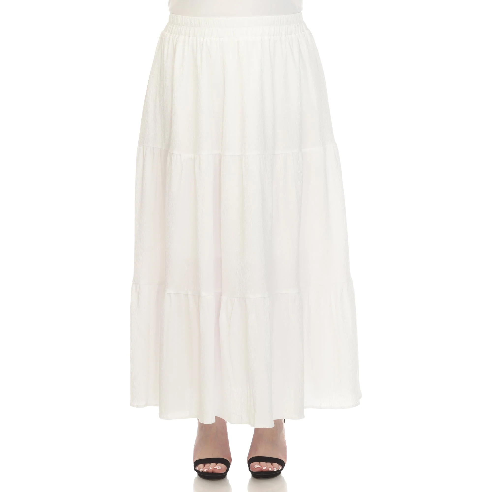 Pleated Tiered Maxi Skirt - Plus - Image 31