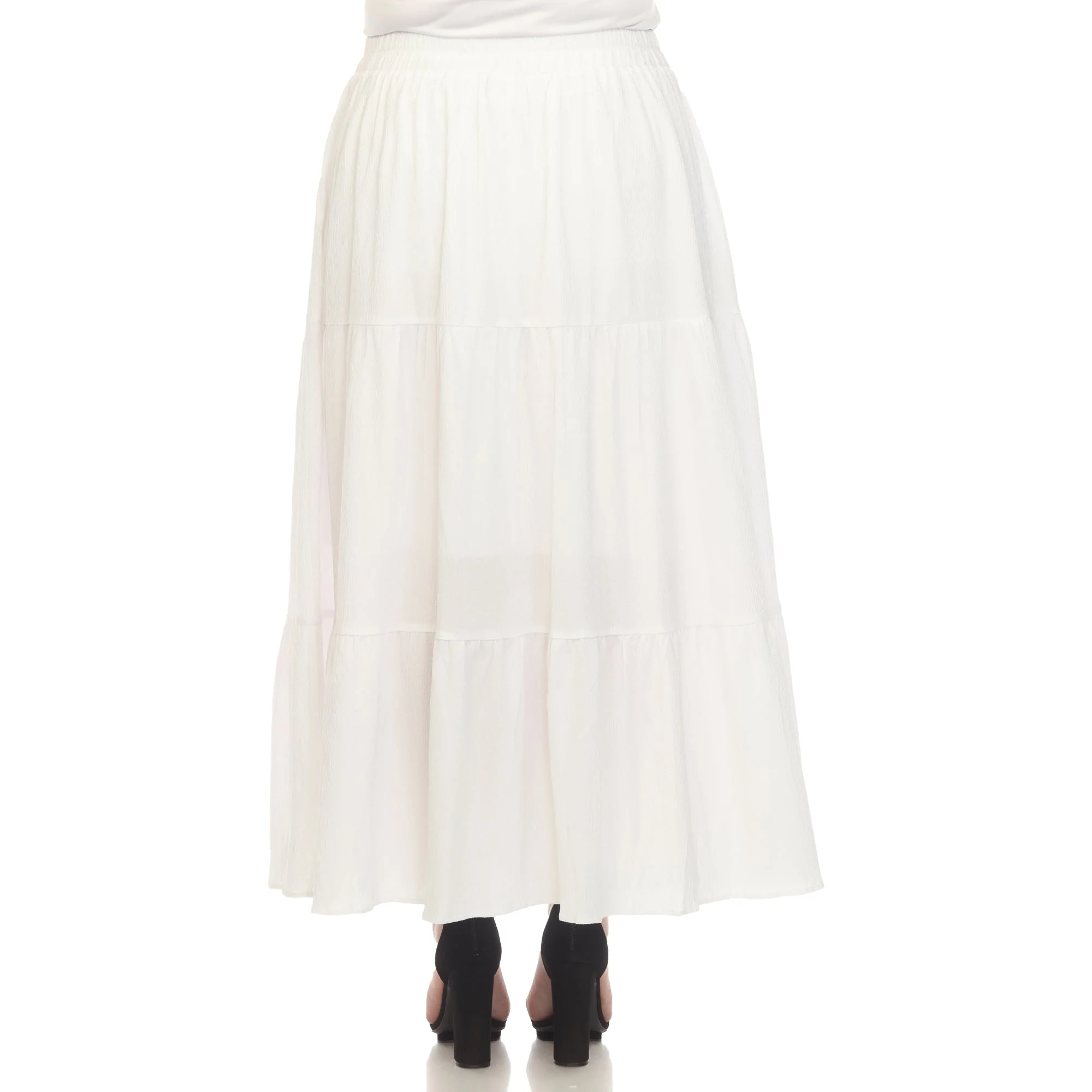 Pleated Tiered Maxi Skirt - Plus - Image 33