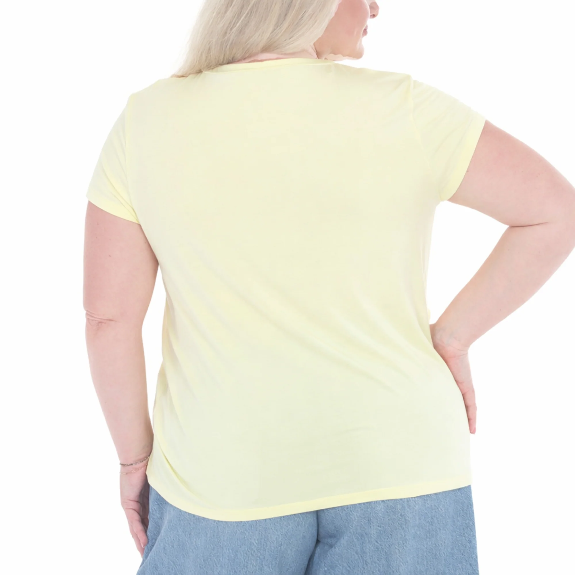 Plus Size V-Neck Front Tie Pullover Top - Image 20