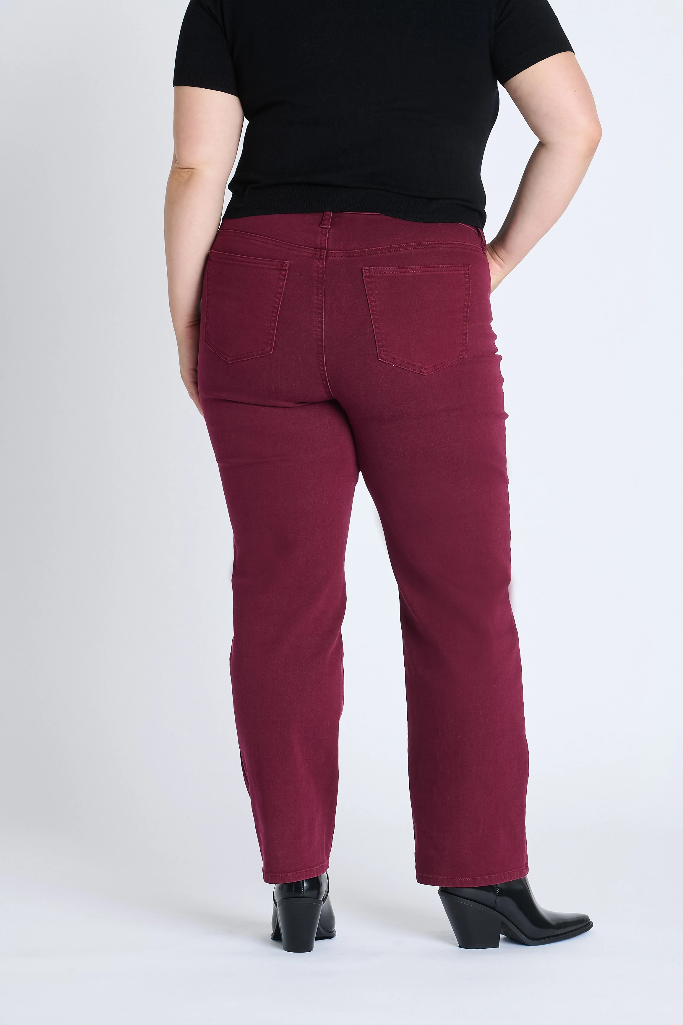 Westport Signature 5 Pocket Colored Denim Straight Leg Jean - Plus - Image 7