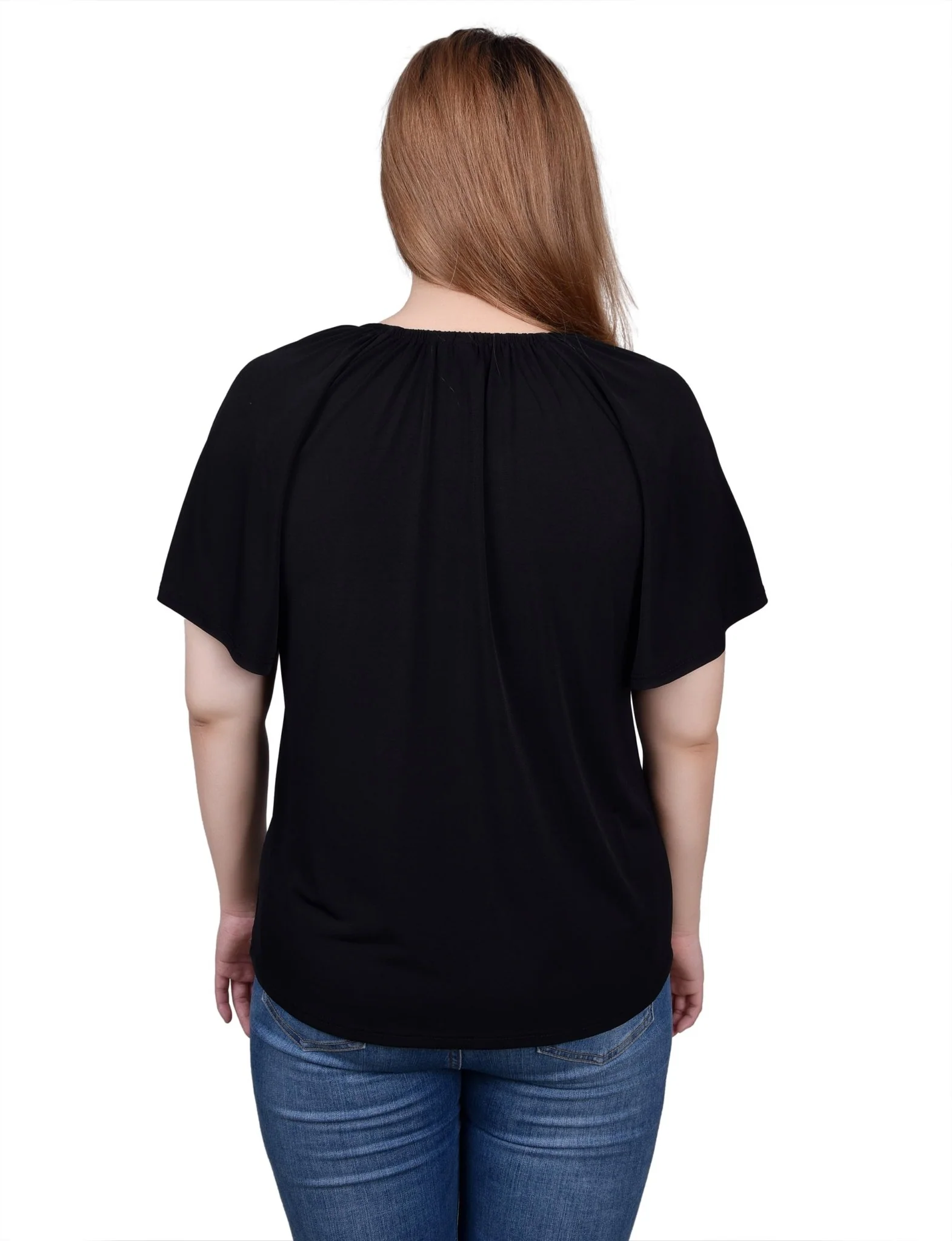 Raglan Sleeve Top With Chain Details - Image 8