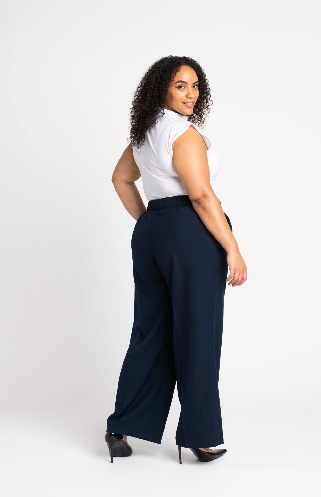 Roz & Ali™ Pleated Wide Leg Trouser Pants - Plus - Image 12