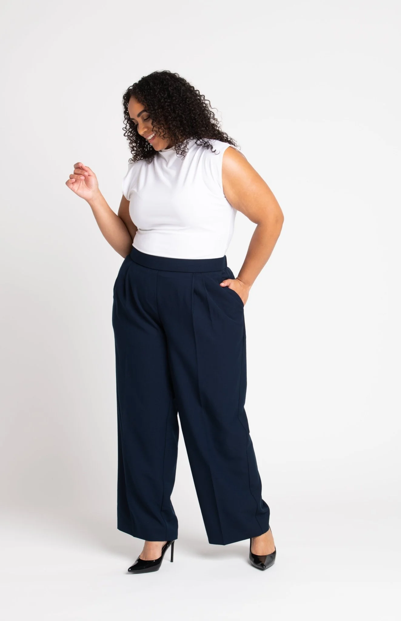 Roz & Ali™ Pleated Wide Leg Trouser Pants - Plus - Image 13