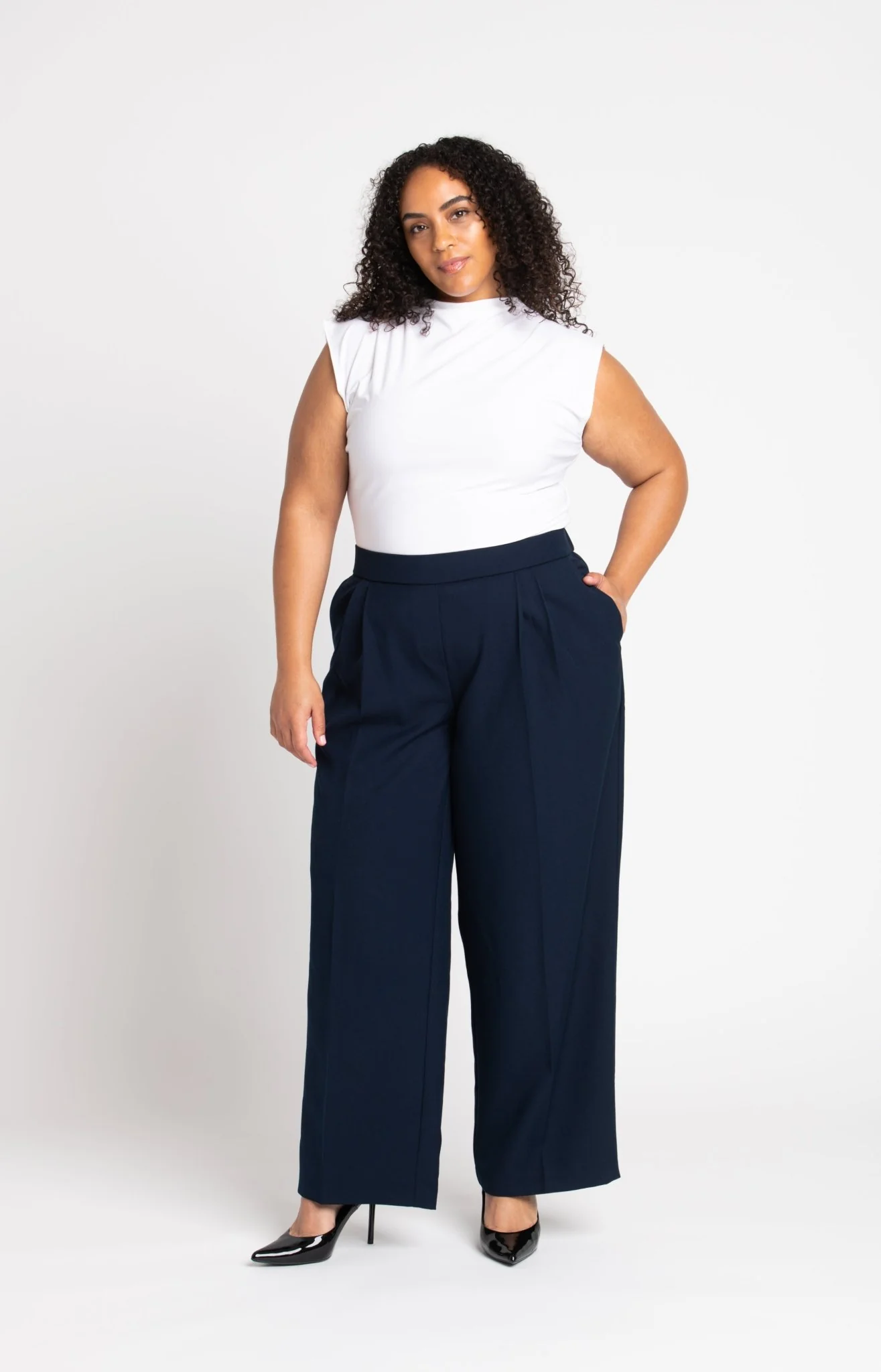 Roz & Ali™ Pleated Wide Leg Trouser Pants - Plus - Image 14