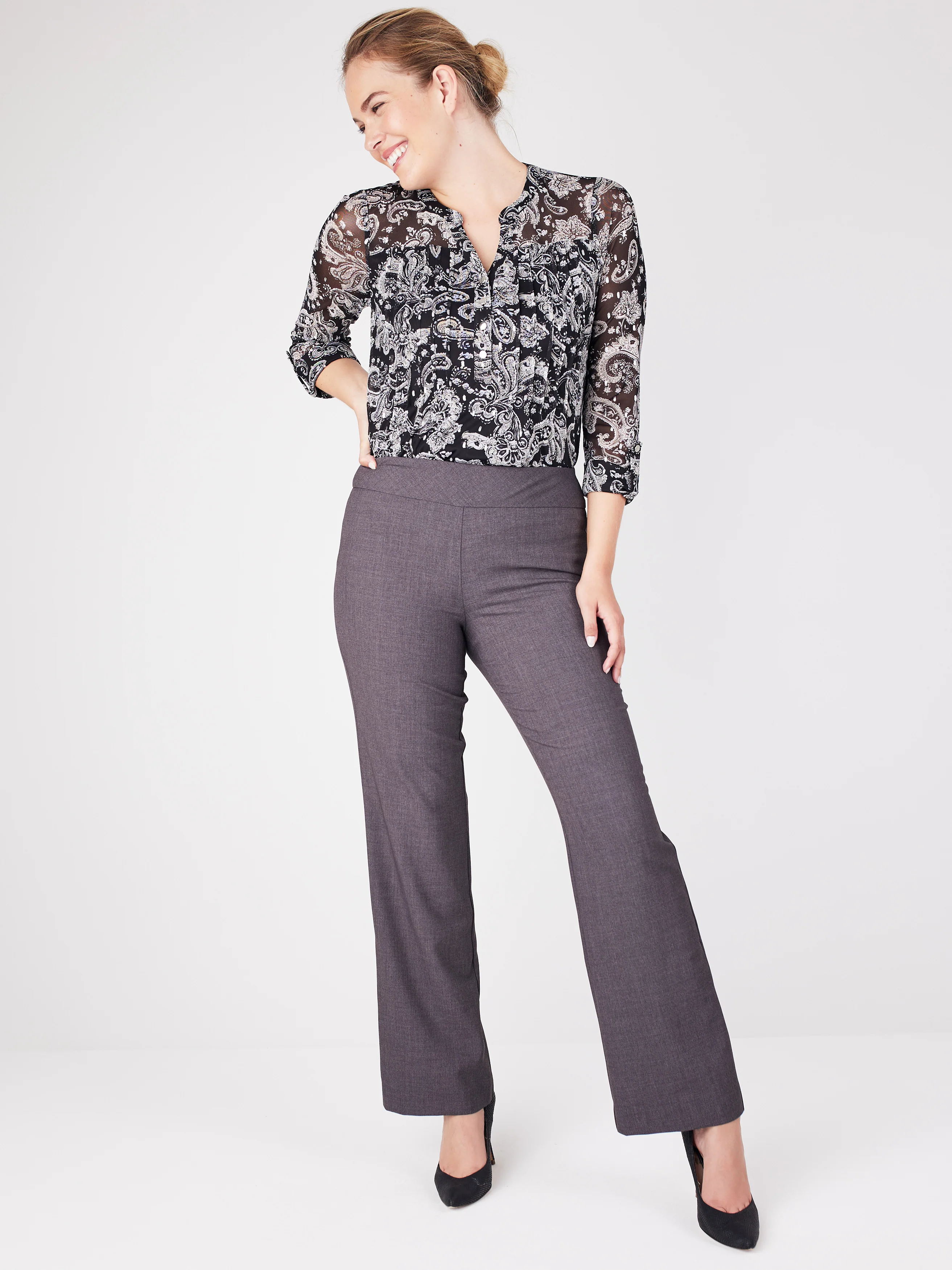 Roz & Ali™ Secret Agent Tummy Control Classic Pants - Image 16