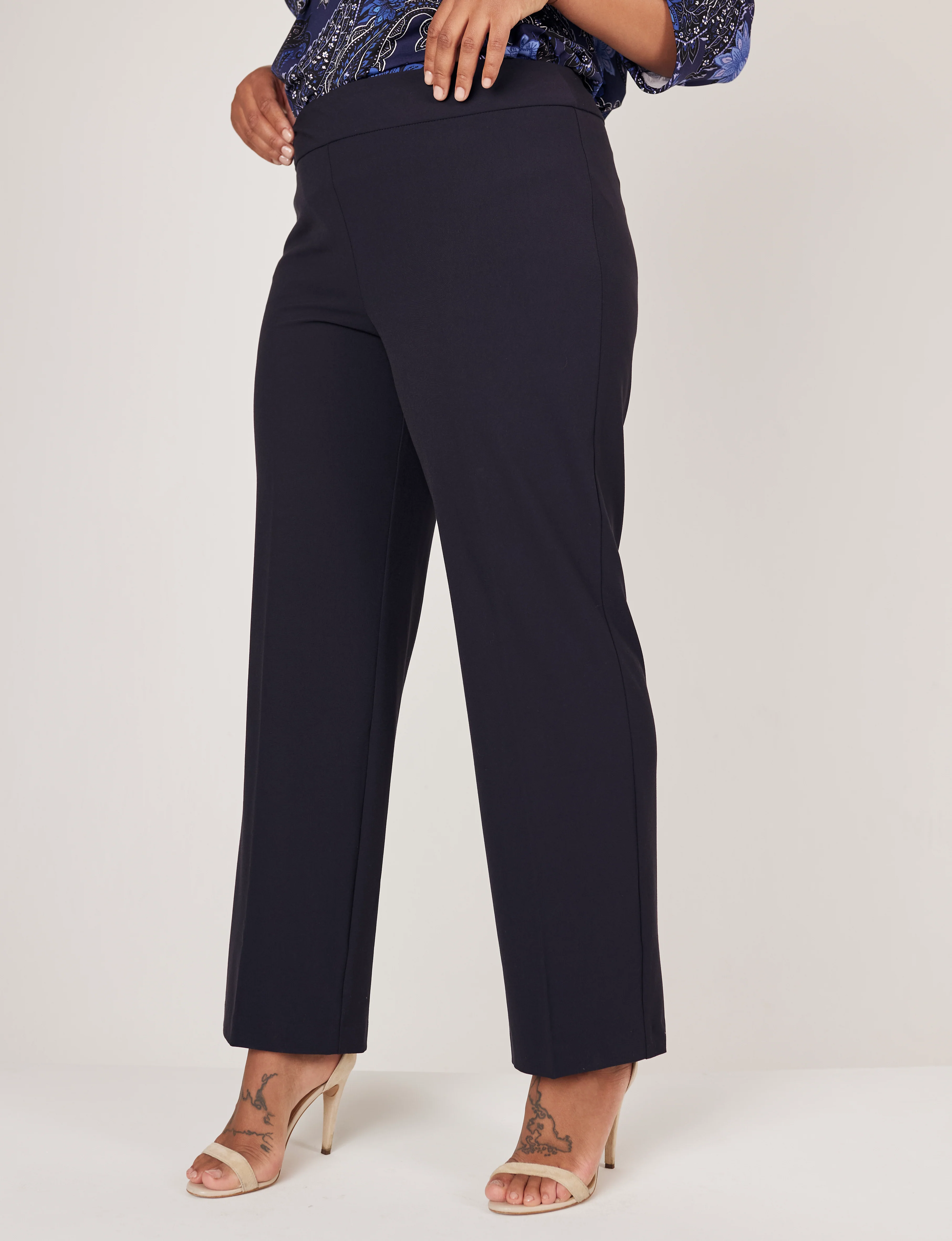 Roz & Ali™ Secret Agent Tummy Control Classic Pants - Plus - Short Length - Image 2