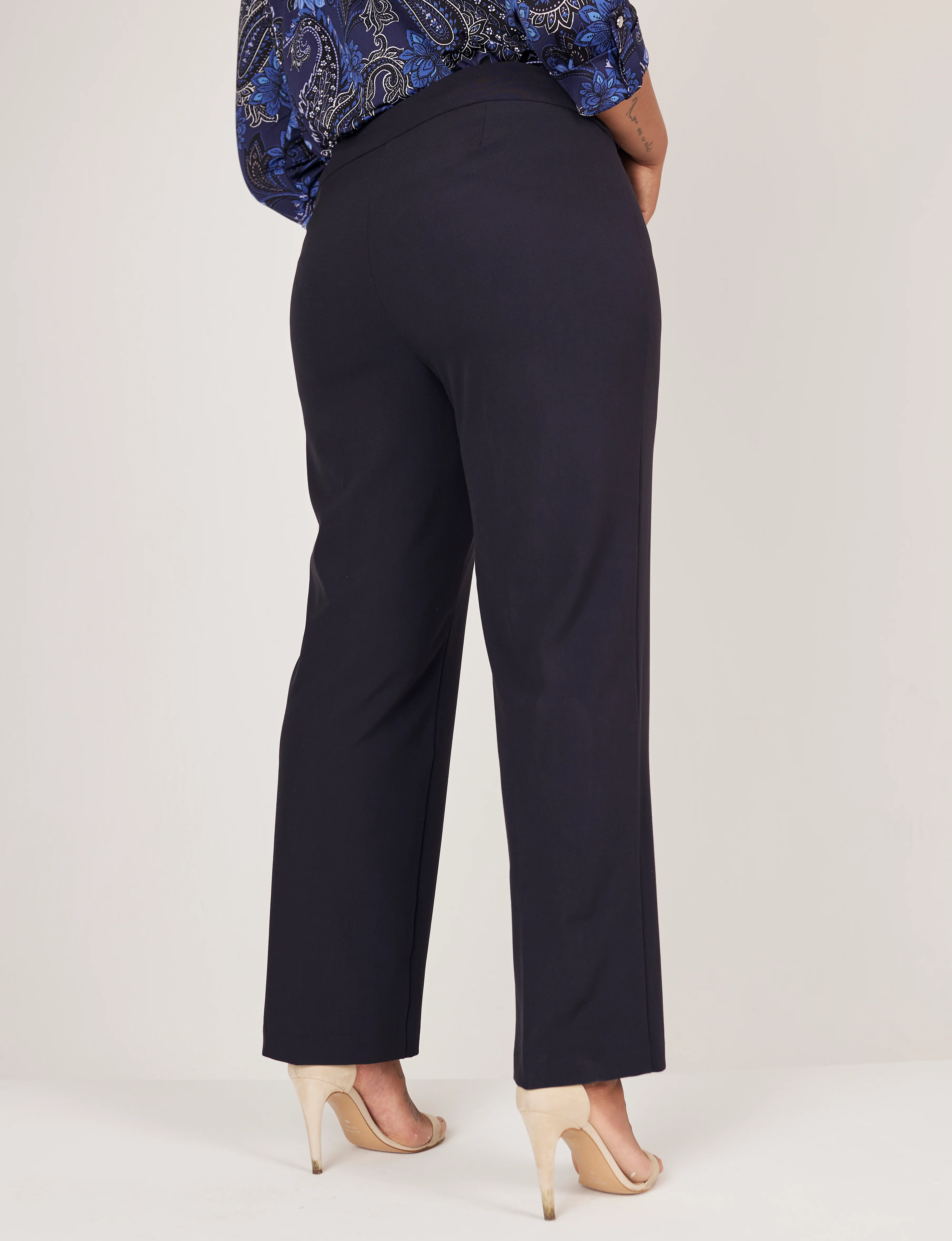 Roz & Ali™ Secret Agent Tummy Control Classic Pants - Plus - Short Length - Image 4