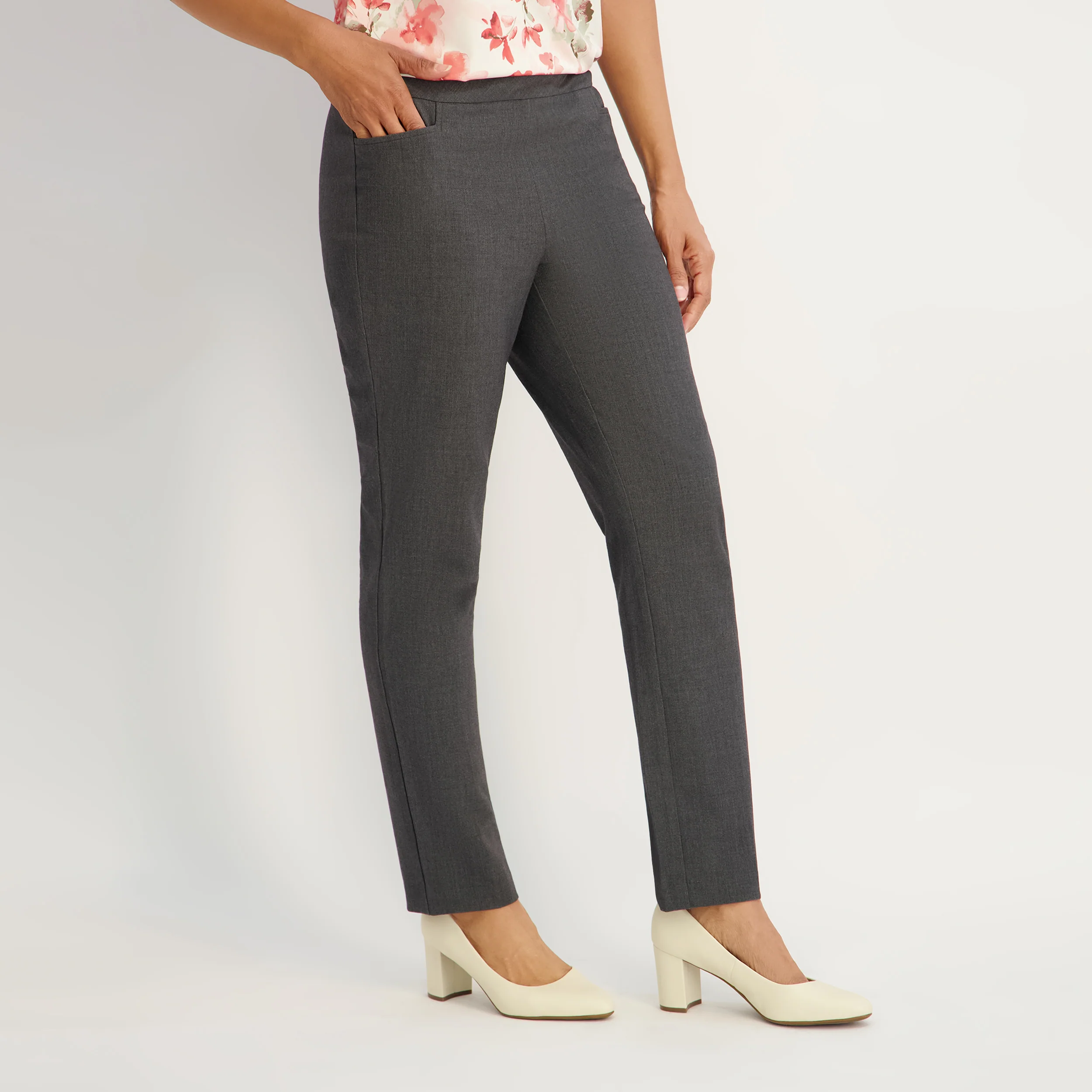 Roz & Ali™ Secret Agent Tummy Control Taper Pants - Image 3