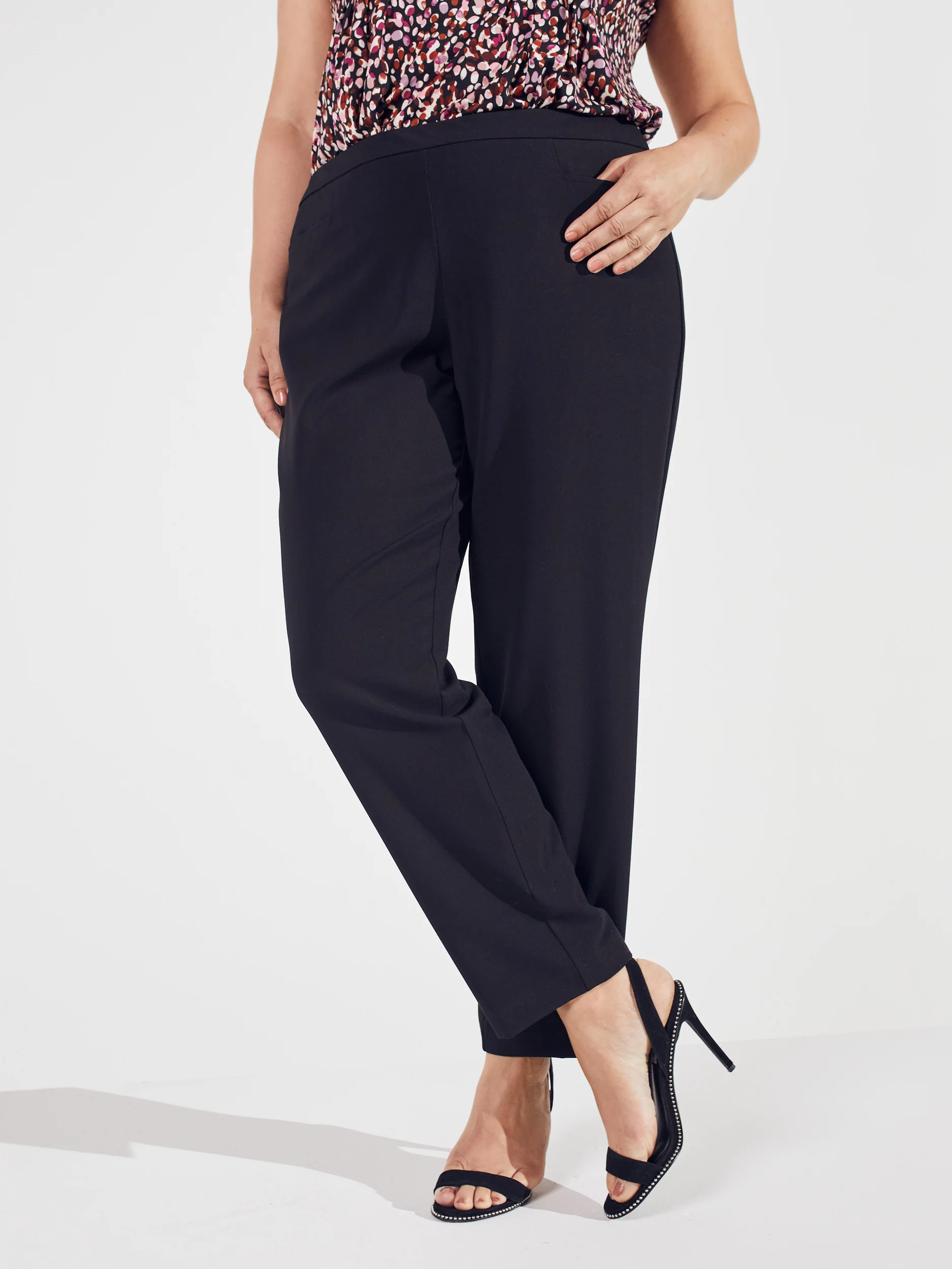 Roz & Ali™ Secret Agent Tummy Control Taper Pants - Plus - Image 11