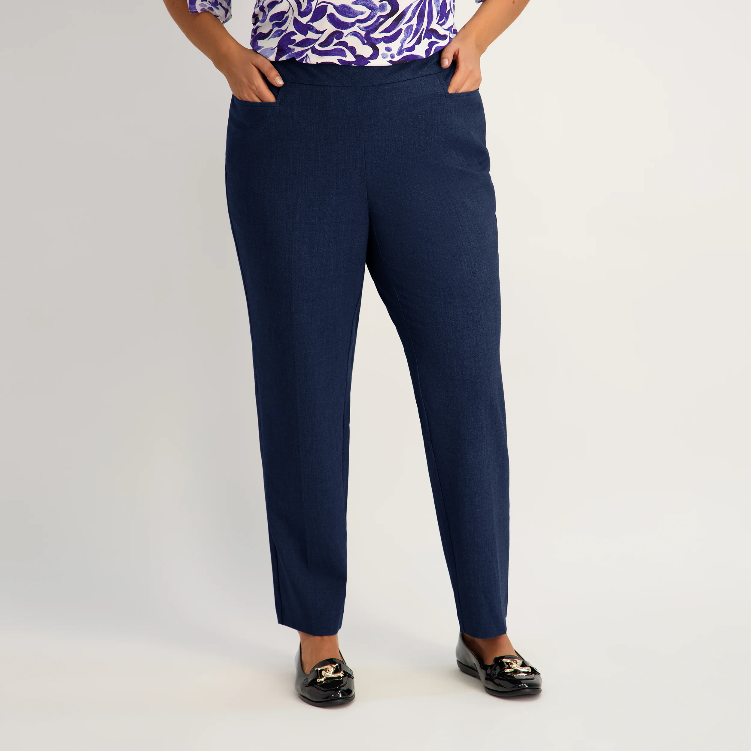 Roz & Ali™ Secret Agent Tummy Control Taper Pants - Plus - Image 3