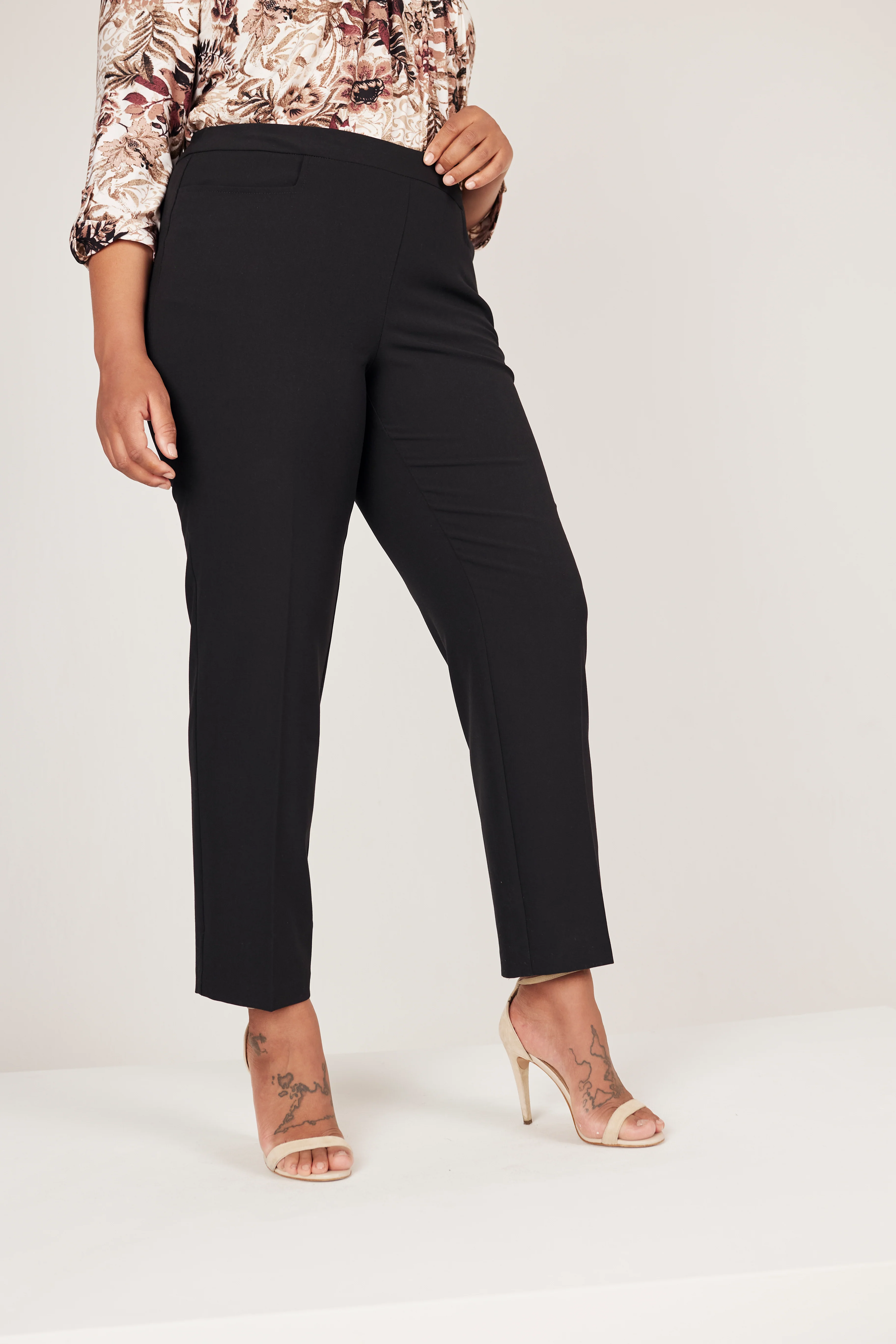 Roz & Ali™ Secret Agent Tummy Control Taper Pants - Plus - Tall Length - Image 5