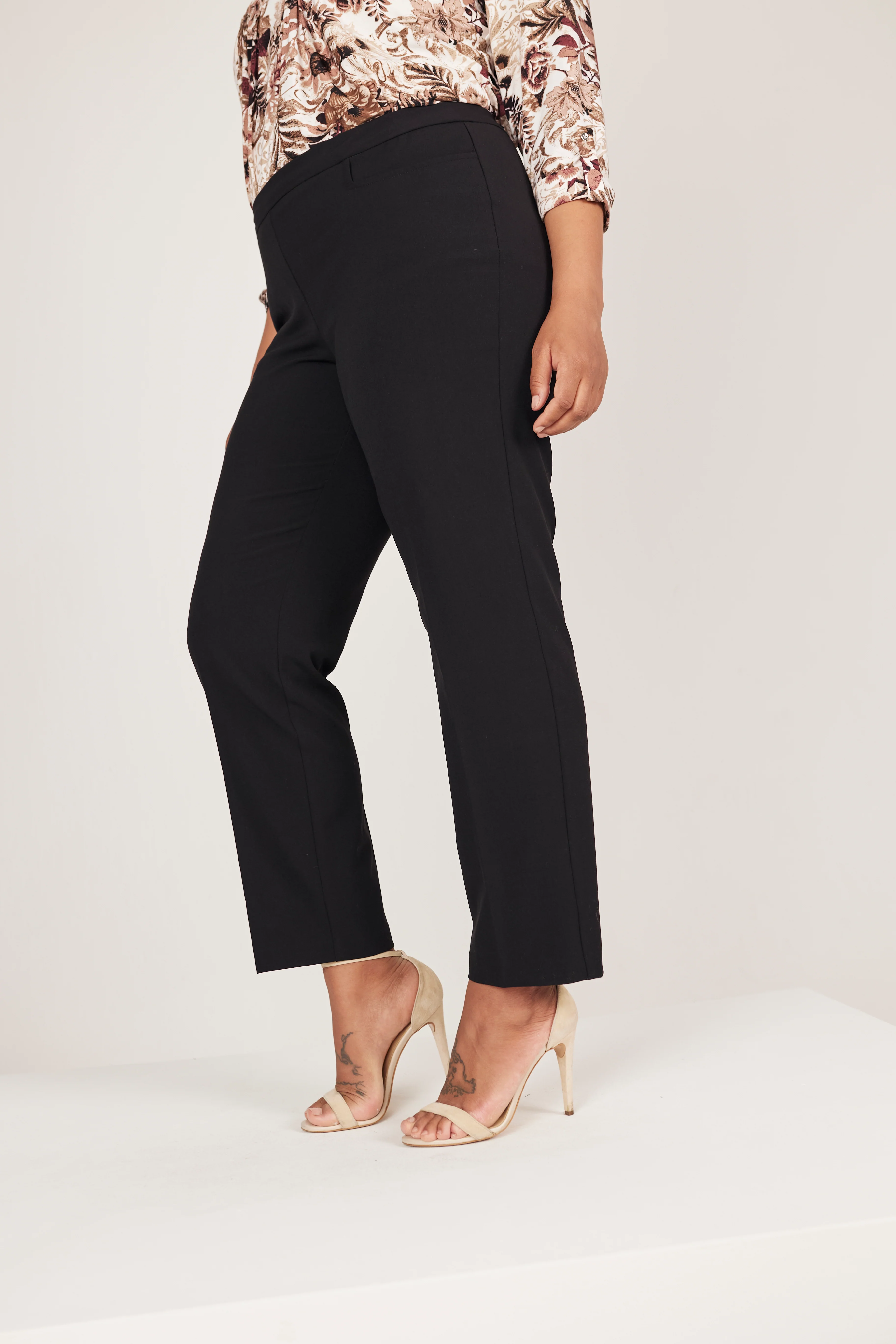 Roz & Ali™ Secret Agent Tummy Control Taper Pants - Plus - Tall Length - Image 7