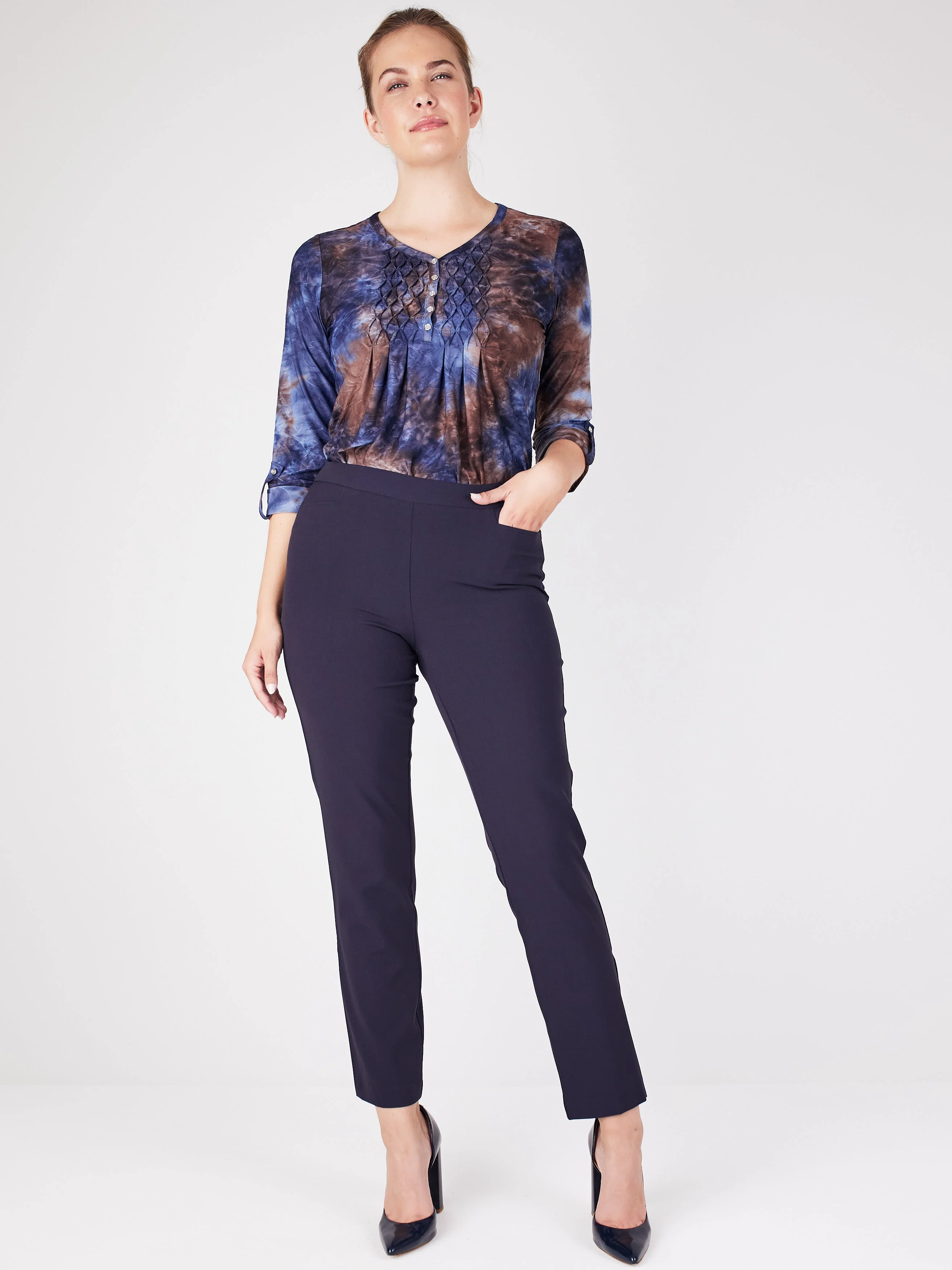 Roz & Ali™ Secret Agent Tummy Control Taper Pants - Petite - Image 12