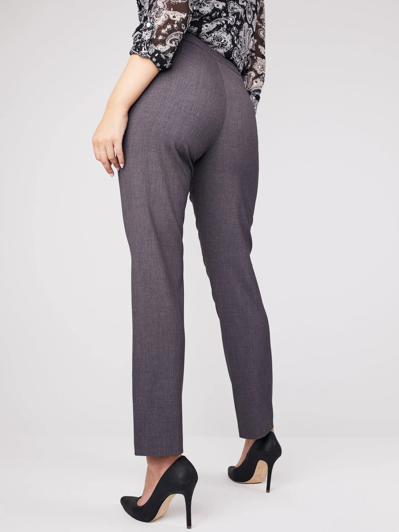 Roz & Ali™ Secret Agent Tummy Control Taper Pants - Petite - Image 4