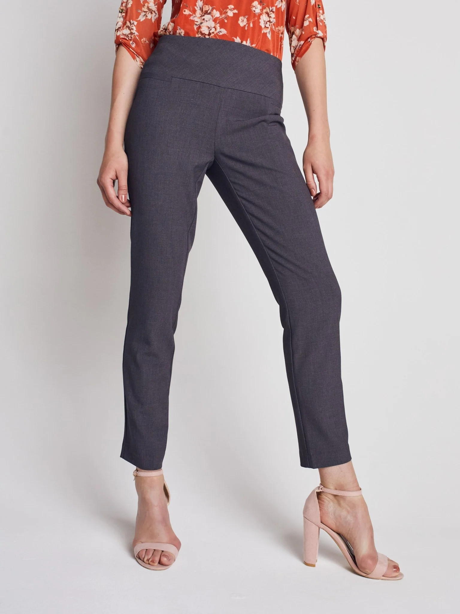 Roz & Ali™ Secret Agent Pants Tummy Control  Slim Leg Pants - Image 14
