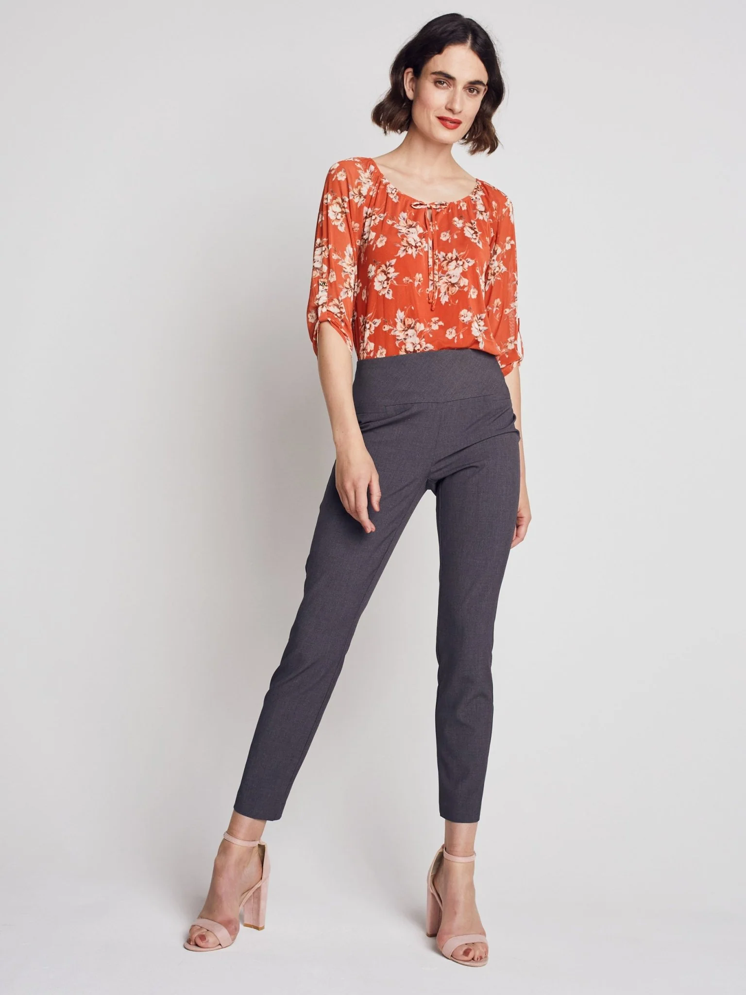 Roz & Ali™ Secret Agent Pants Tummy Control  Slim Leg Pants - Image 16