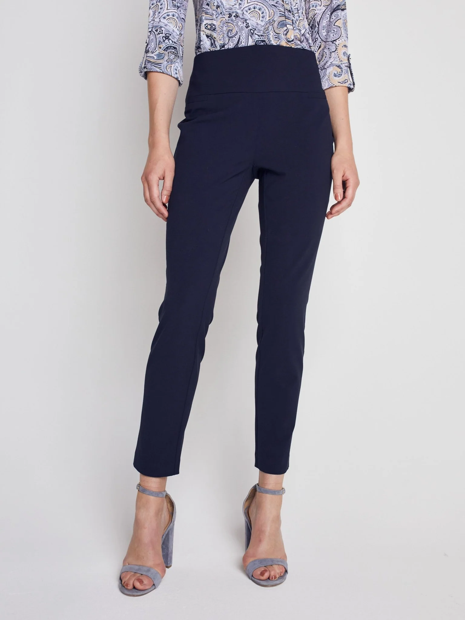 Roz & Ali™ Secret Agent Pants Tummy Control  Slim Leg Pants - Image 19