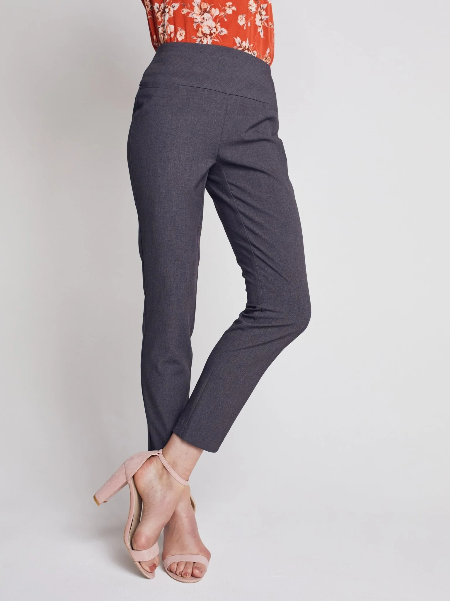 Roz & Ali™ Secret Agent Pants Tummy Control  Slim Leg Pants - Petite - Image 12