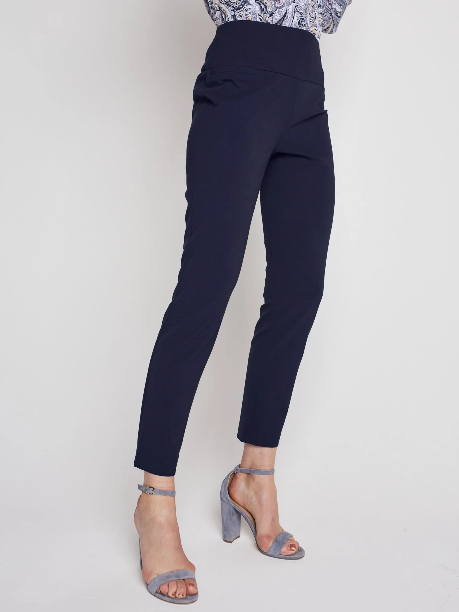 Roz & Ali™ Secret Agent Pants Tummy Control  Slim Leg Pants - Petite - Image 20