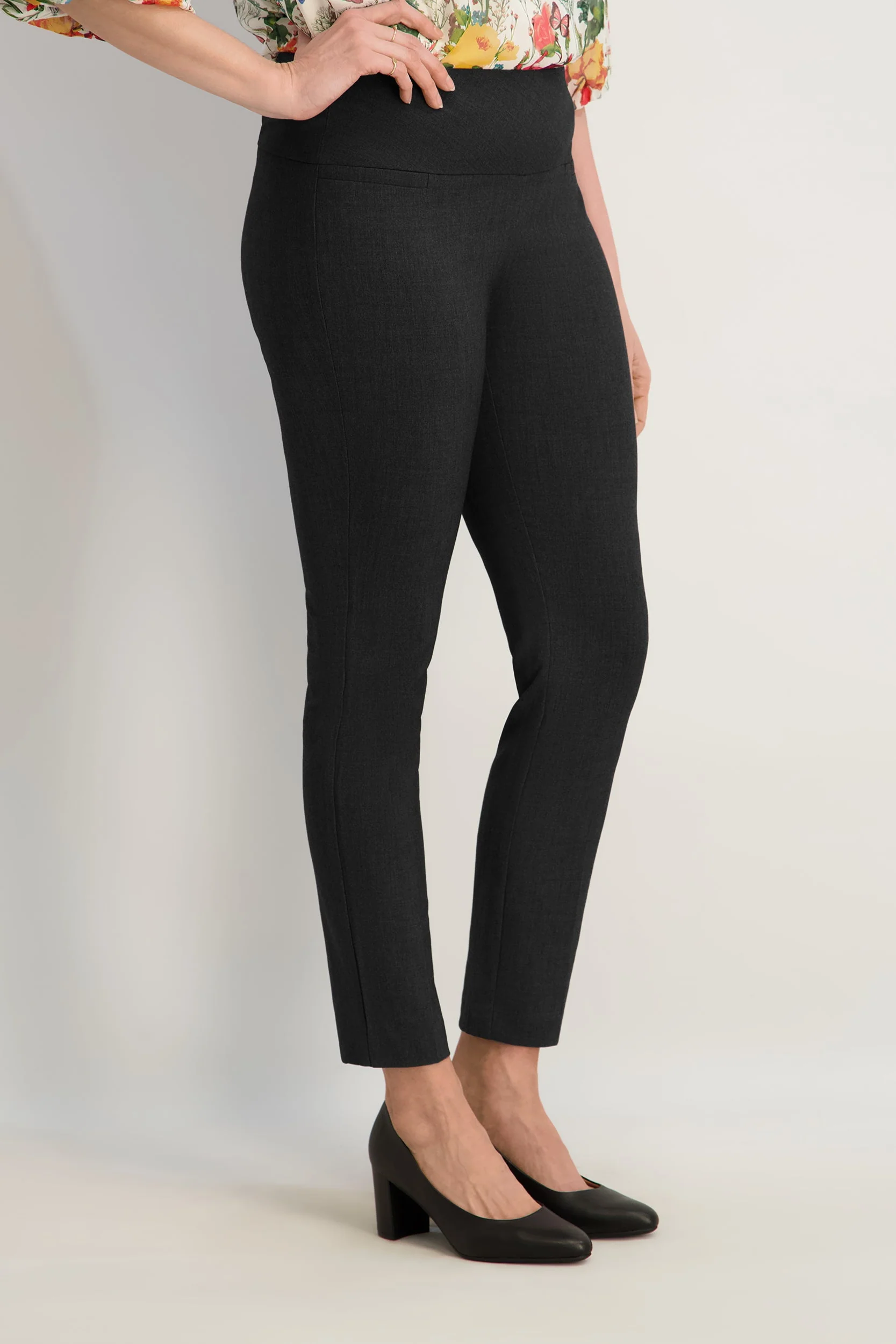 Roz & Ali™ Secret Agent Pants Tummy Control  Slim Leg Pants - Petite - Image 3