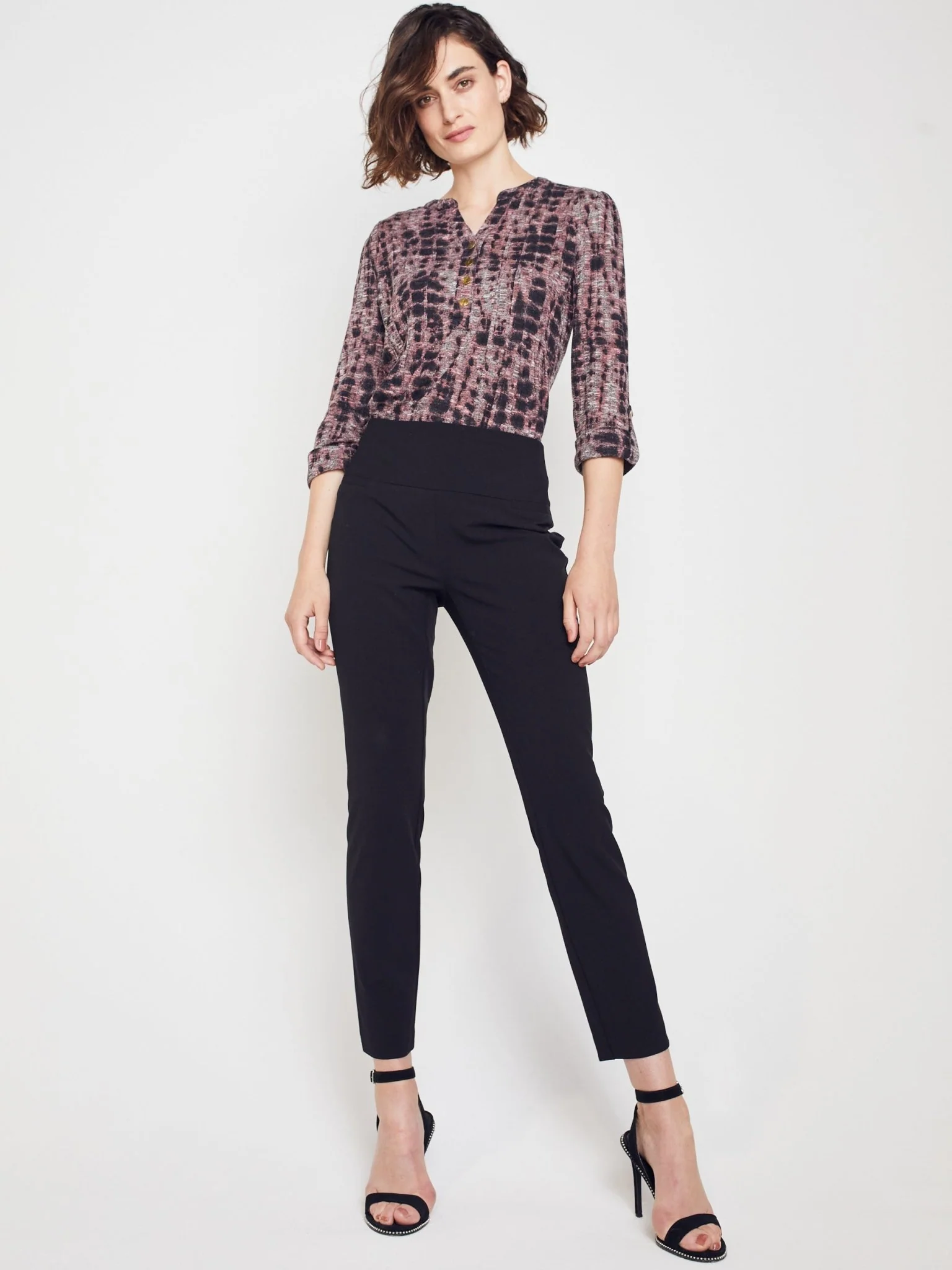 Roz & Ali™ Secret Agent Pants Tummy Control  Slim Leg Pants - Petite - Image 5