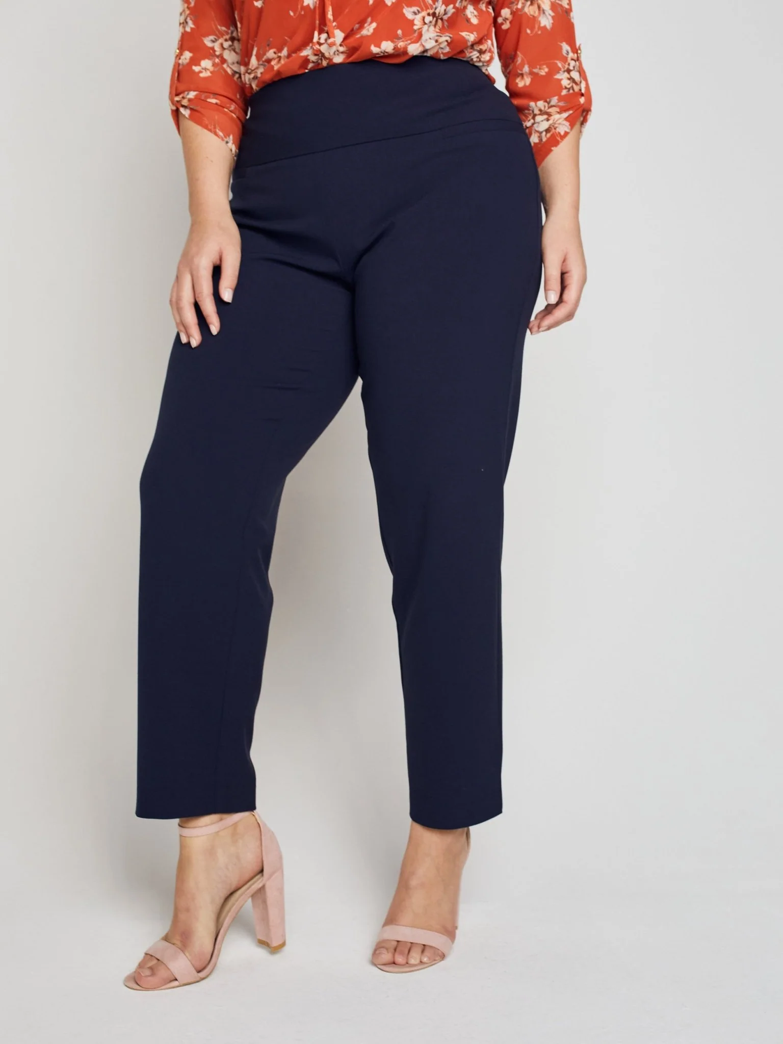 Roz & Ali™ Secret Agent Pants Tummy Control  Slim Leg Pants - Plus - Image 15