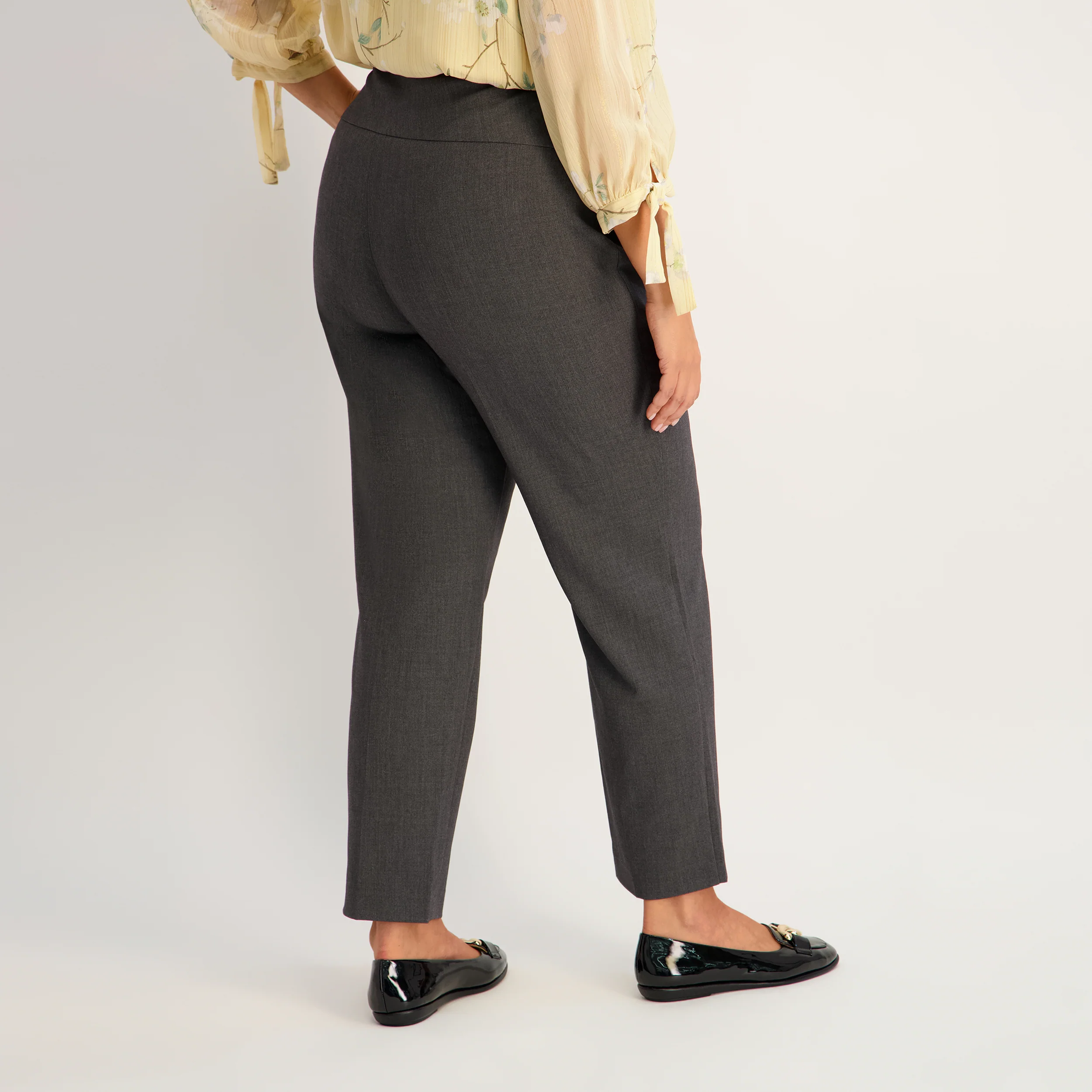 Roz & Ali™ Secret Agent Pants Tummy Control  Slim Leg Pants - Plus - Image 3