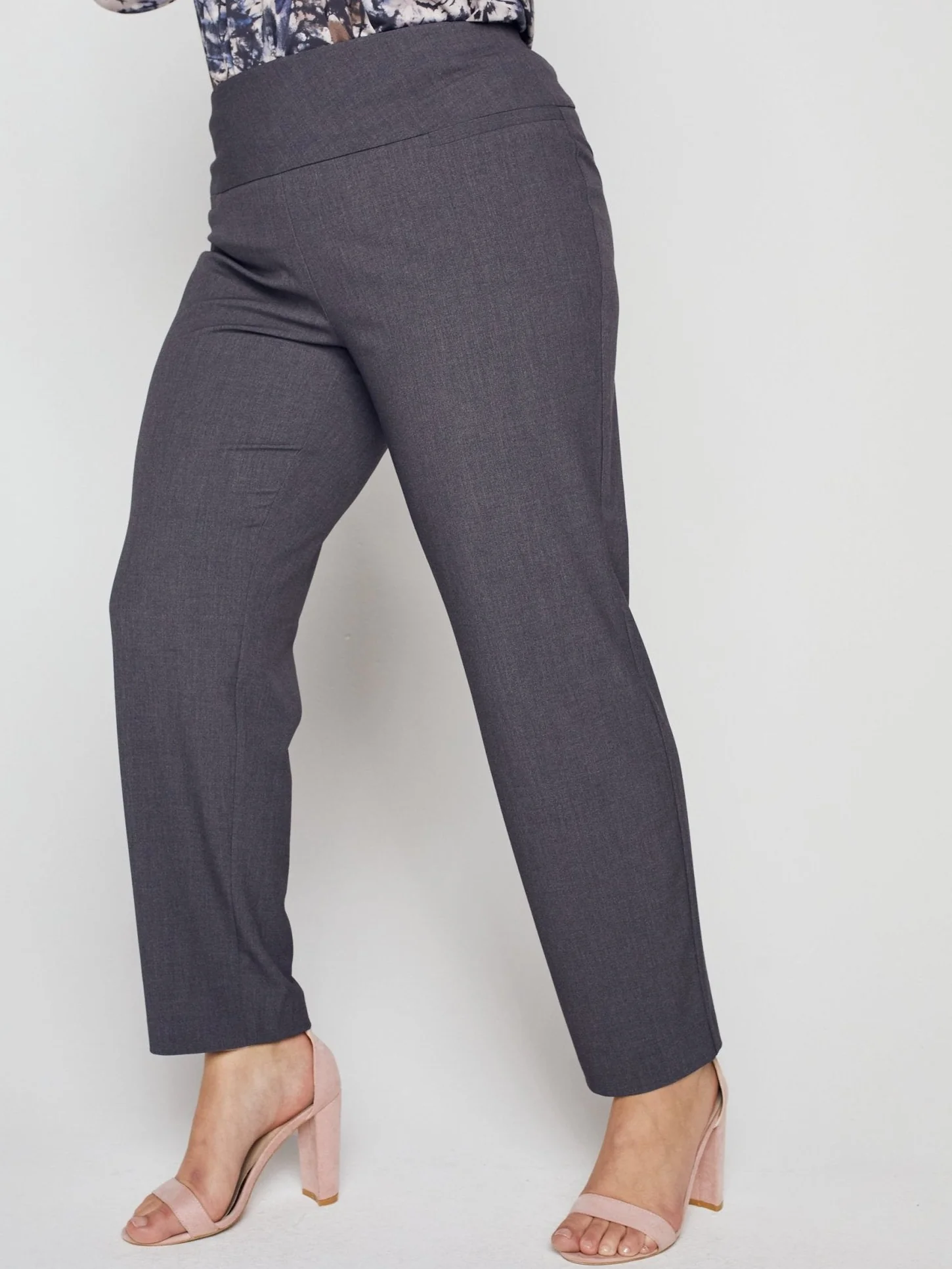 Roz & Ali™ Secret Agent Pants Tummy Control  Slim Leg Pants - Plus - Image 4