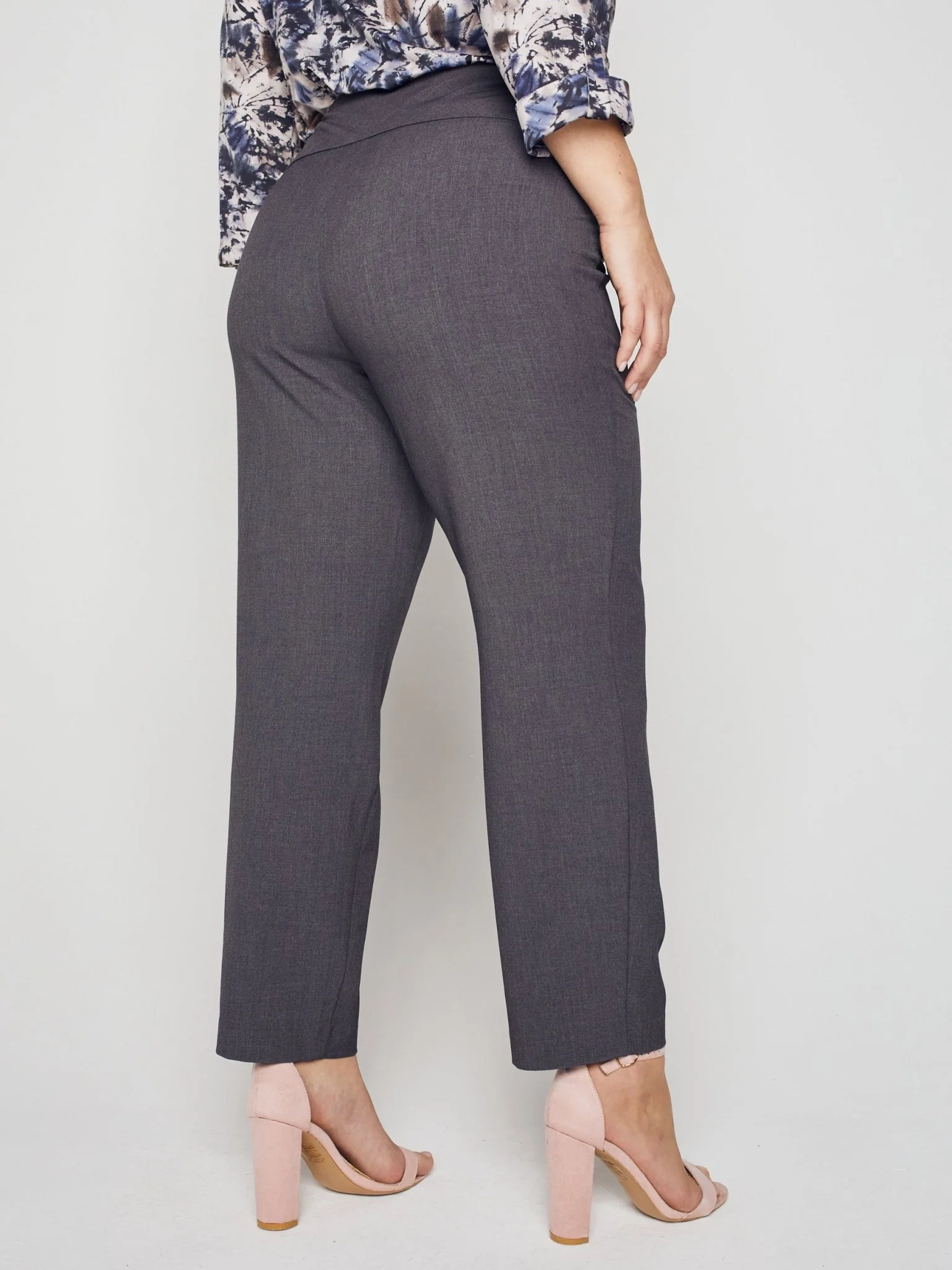 Roz & Ali™ Secret Agent Pants Tummy Control  Slim Leg Pants - Plus - Image 5