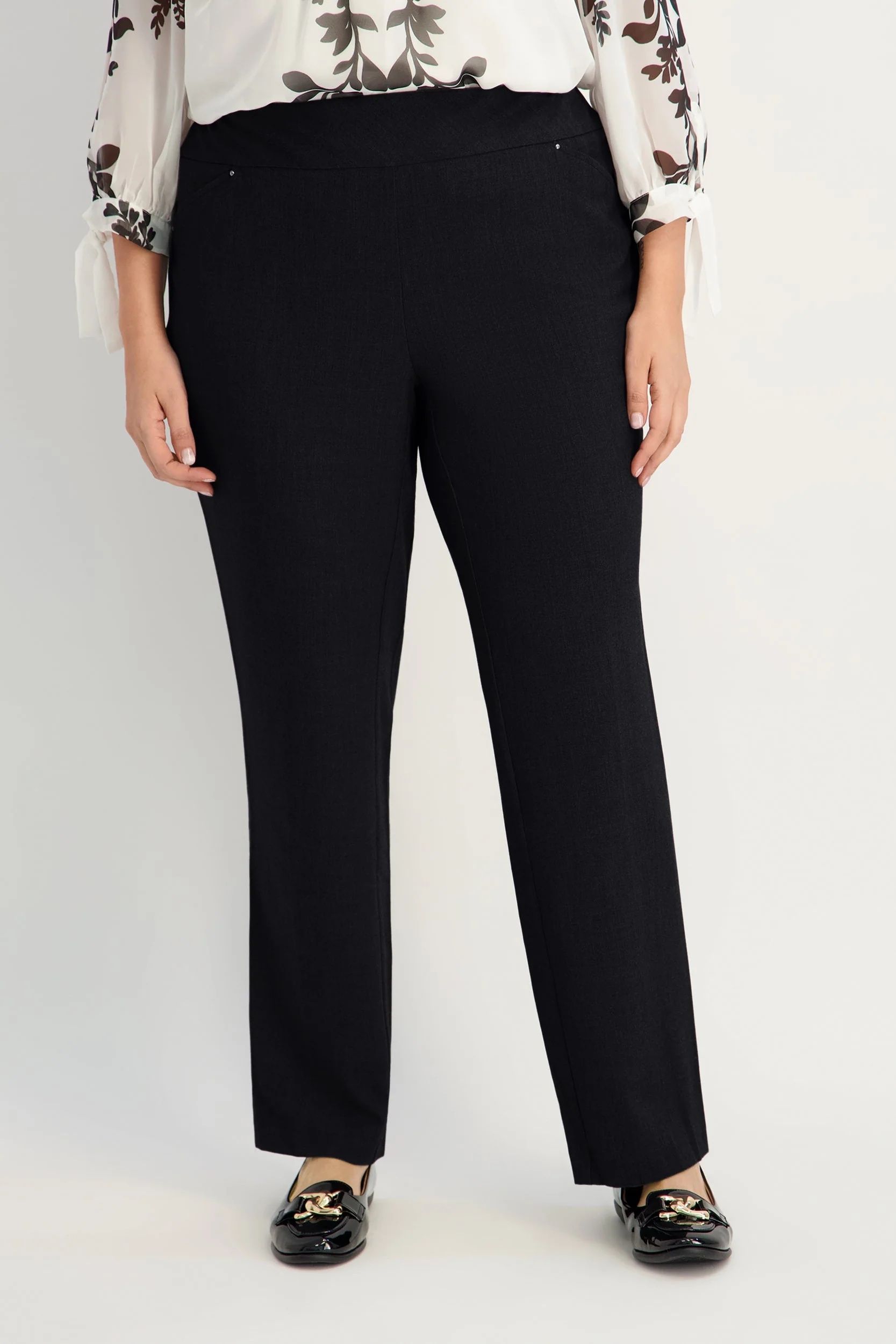 Roz & Ali™ Secret Agent Pull On Tummy Control Pants Straight Leg - Plus - Image 2