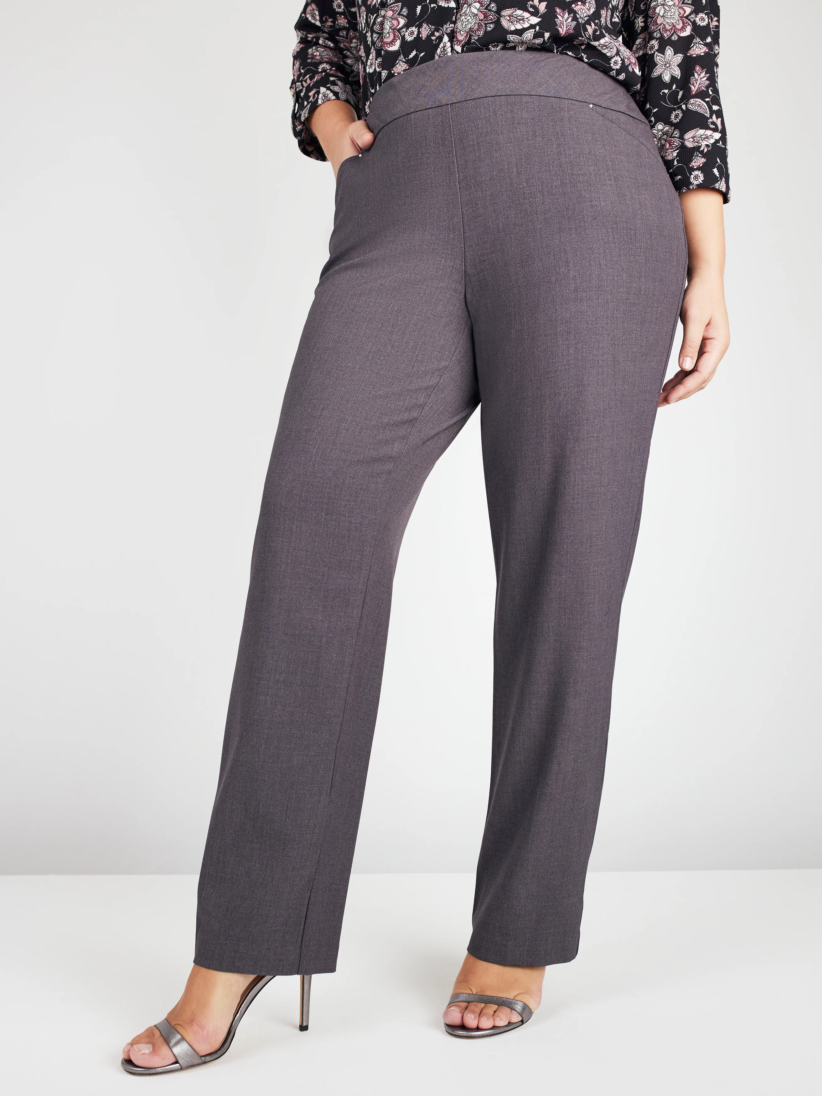 Roz & Ali™ Secret Agent Pull On Tummy Control Pants Straight Leg - Plus - Image 6