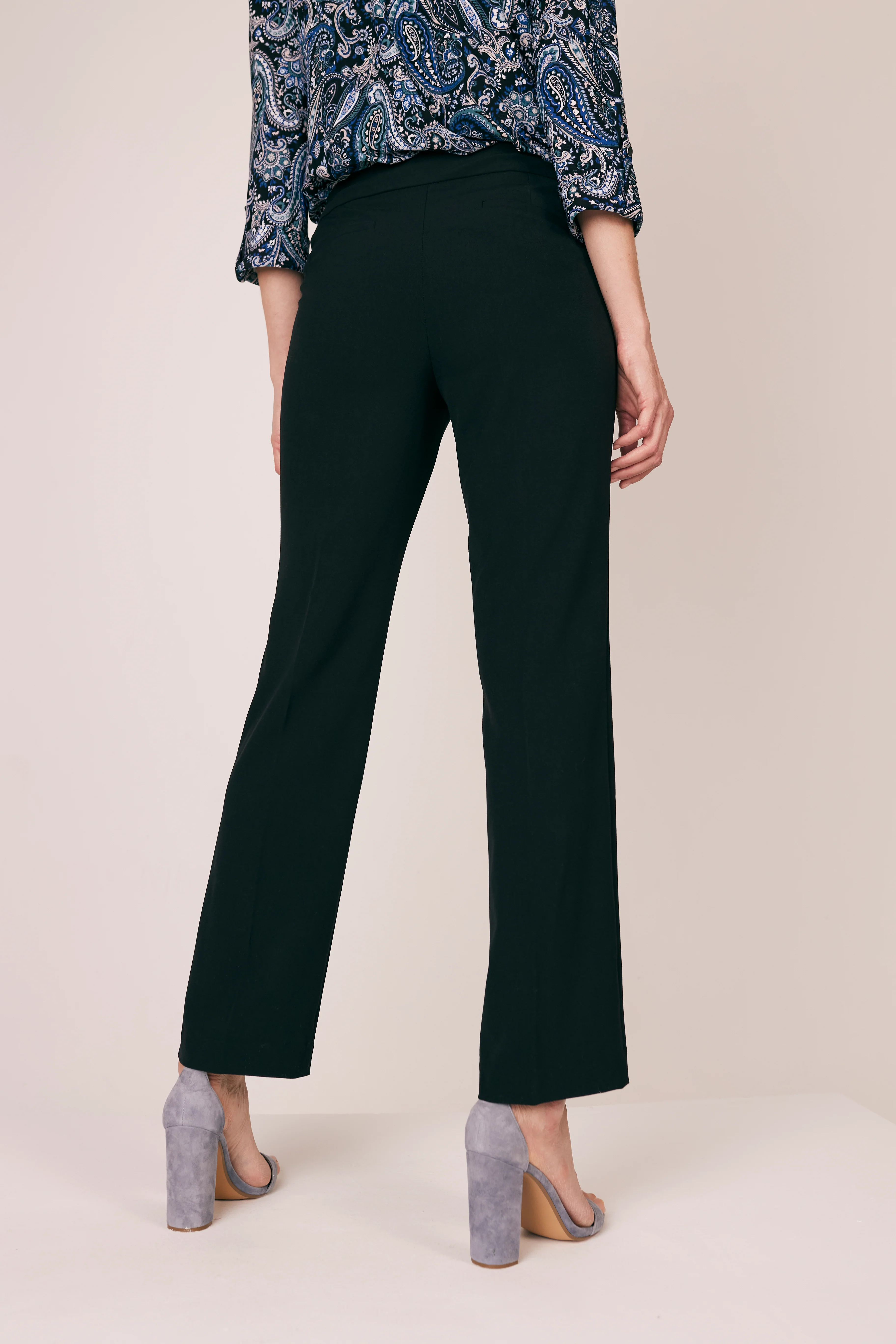 Roz & Ali™ Secret Agent Pull On Tummy Control Pants Straight Leg - Plus - Short Length - Image 9