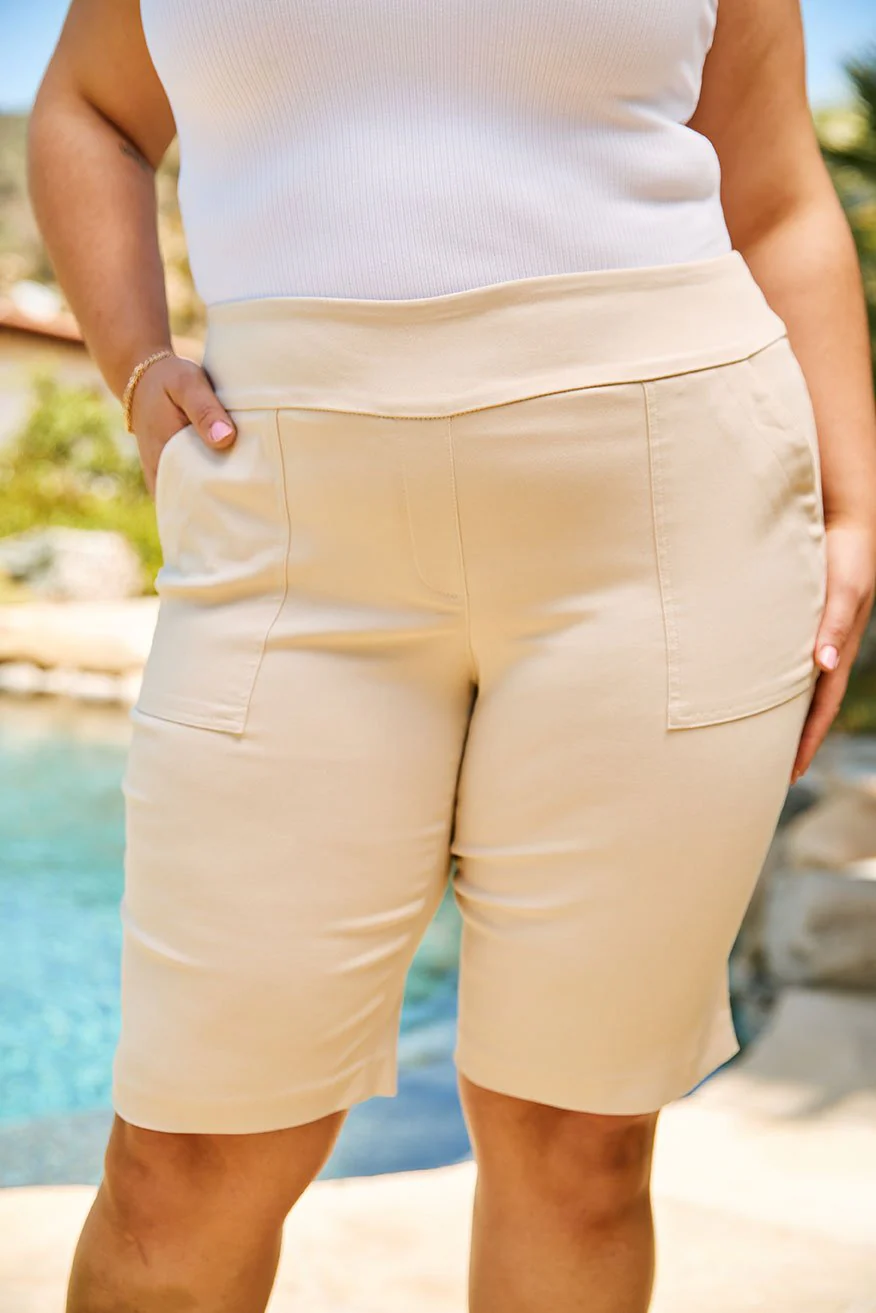 Roz & Ali™ Secret Agent Pull On Tummy Control Shorts With Pockets Plus - Image 13