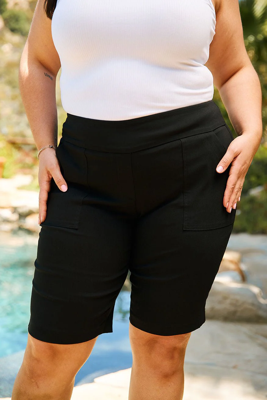 Roz & Ali™ Secret Agent Pull On Tummy Control Shorts With Pockets Plus - Image 5