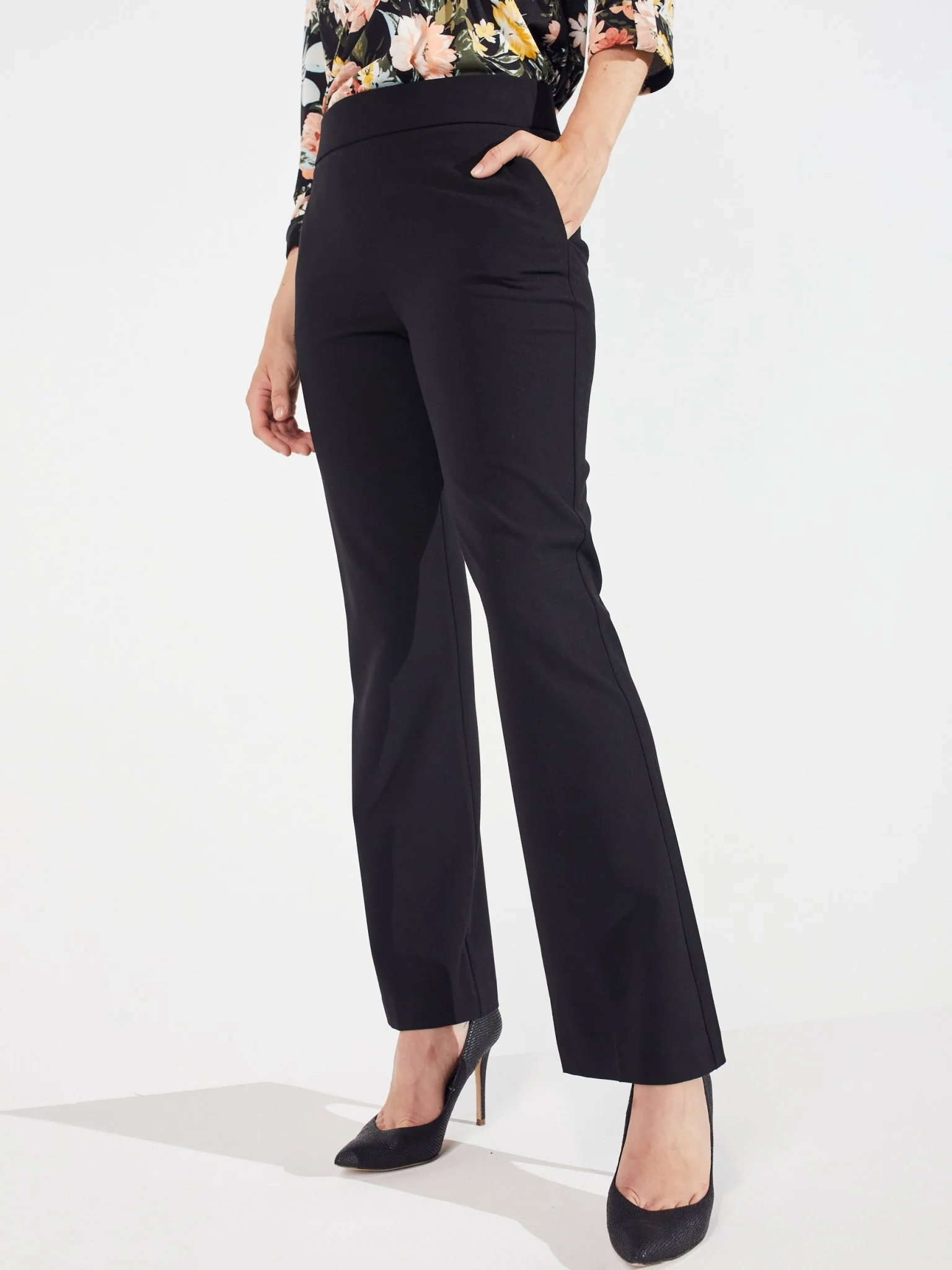 Roz & Ali™ Secret Agent Slight Bootcut Pants - Petite - Image 4
