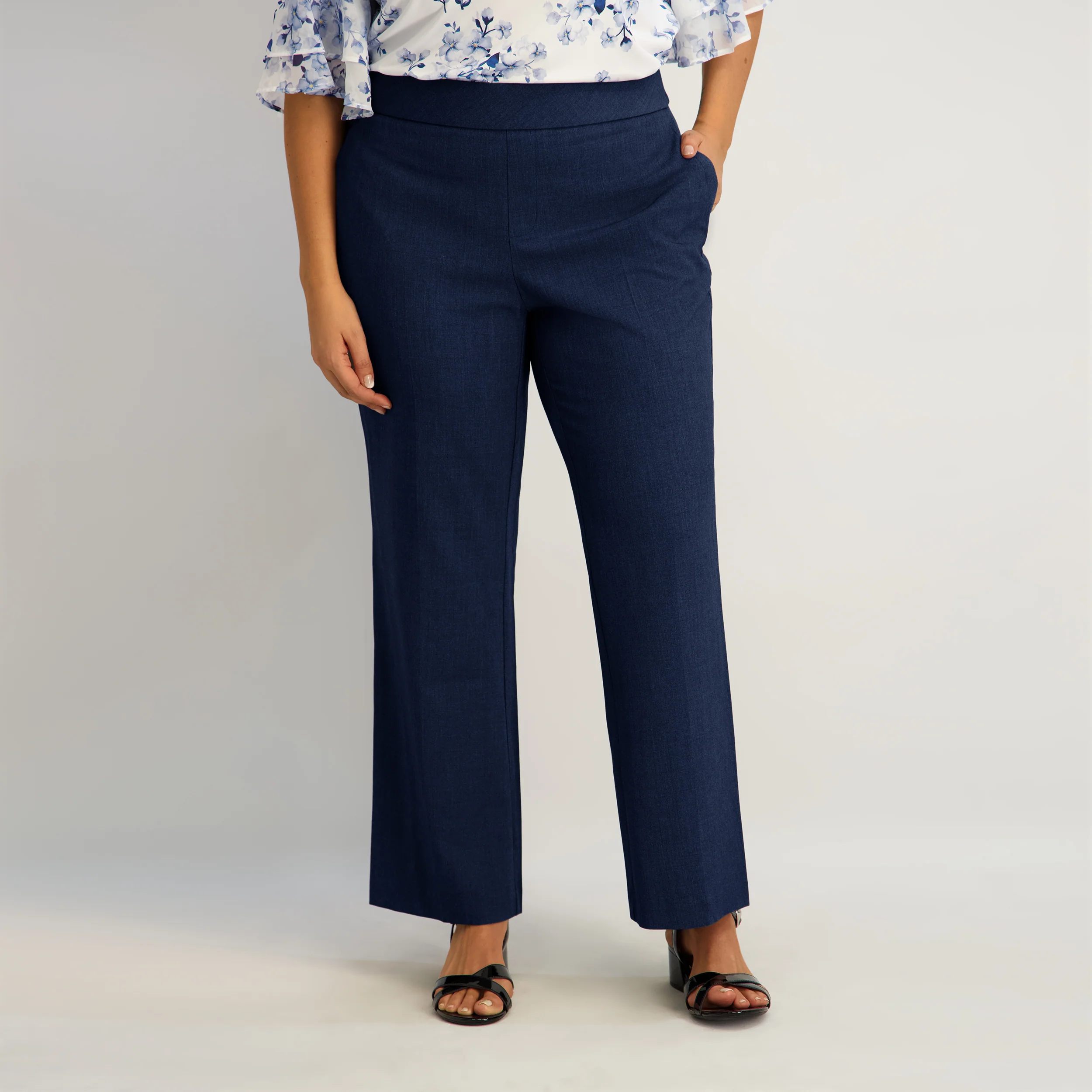 Roz & Ali™ Secret Agent Slight Tummy Control Bootcut Pants - Plus - Image 3