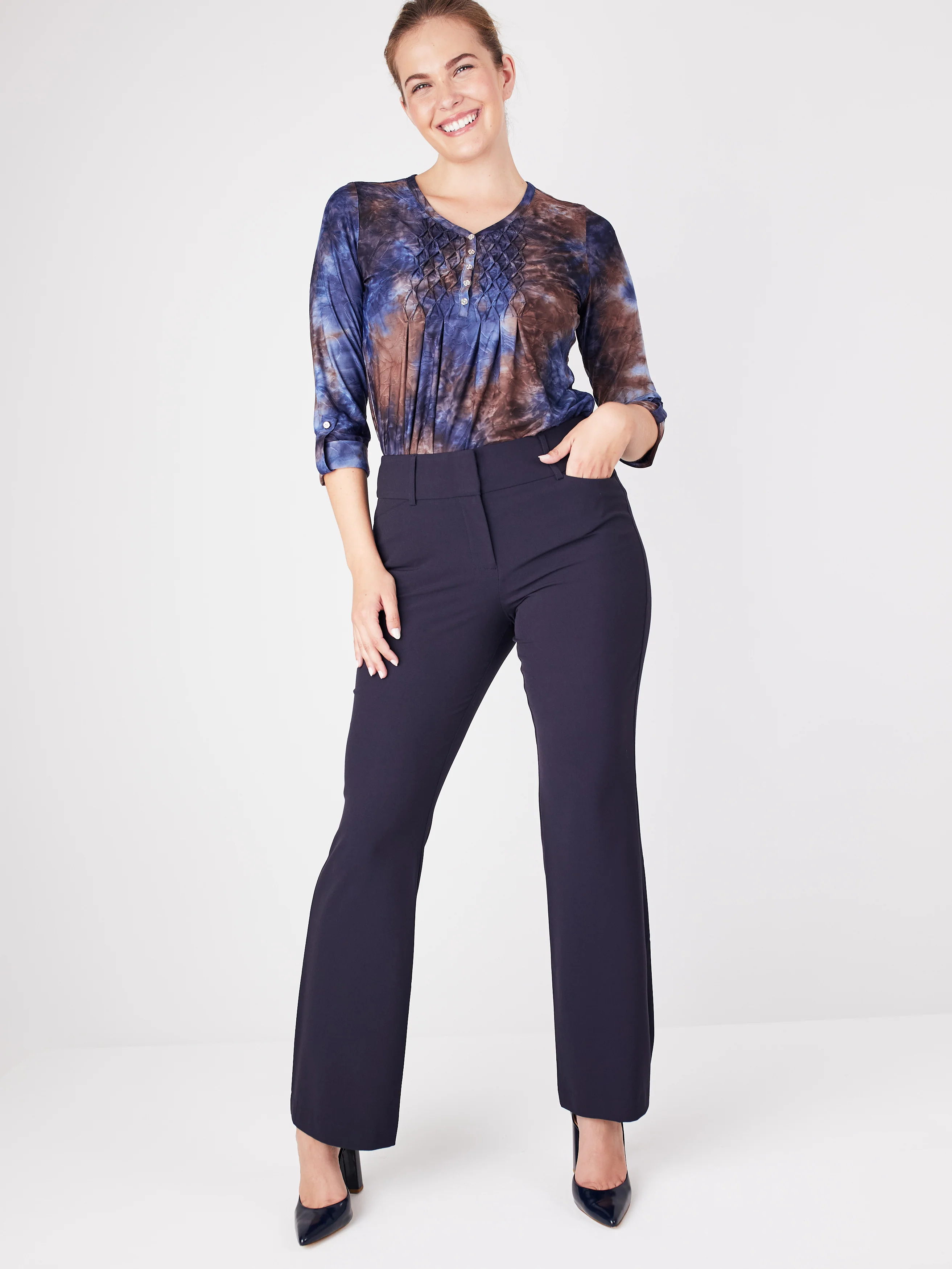 Roz & Ali™ Secret Agent Tummy Control Trouser Leg -  Plus - Short Length - Image 8