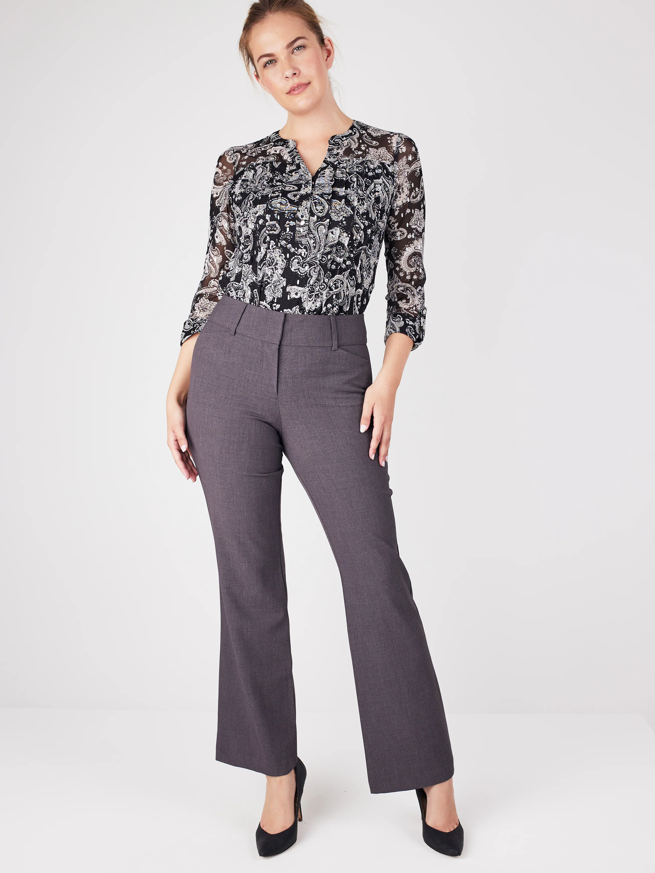 Roz & Ali™ Secret Agent Tummy Control Trouser Leg -  Plus - Short Length - Image 12