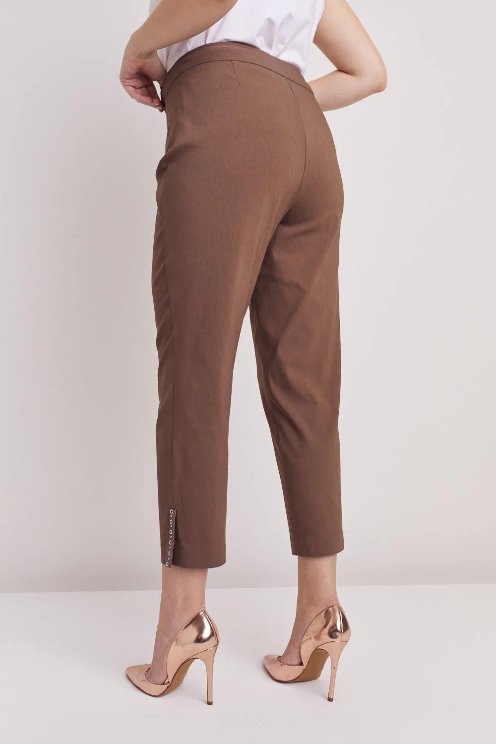 Roz & Ali™ Tummy Control Millennium Ankle Pant With Grommet Rivet Tape Trim - Plus - Image 15