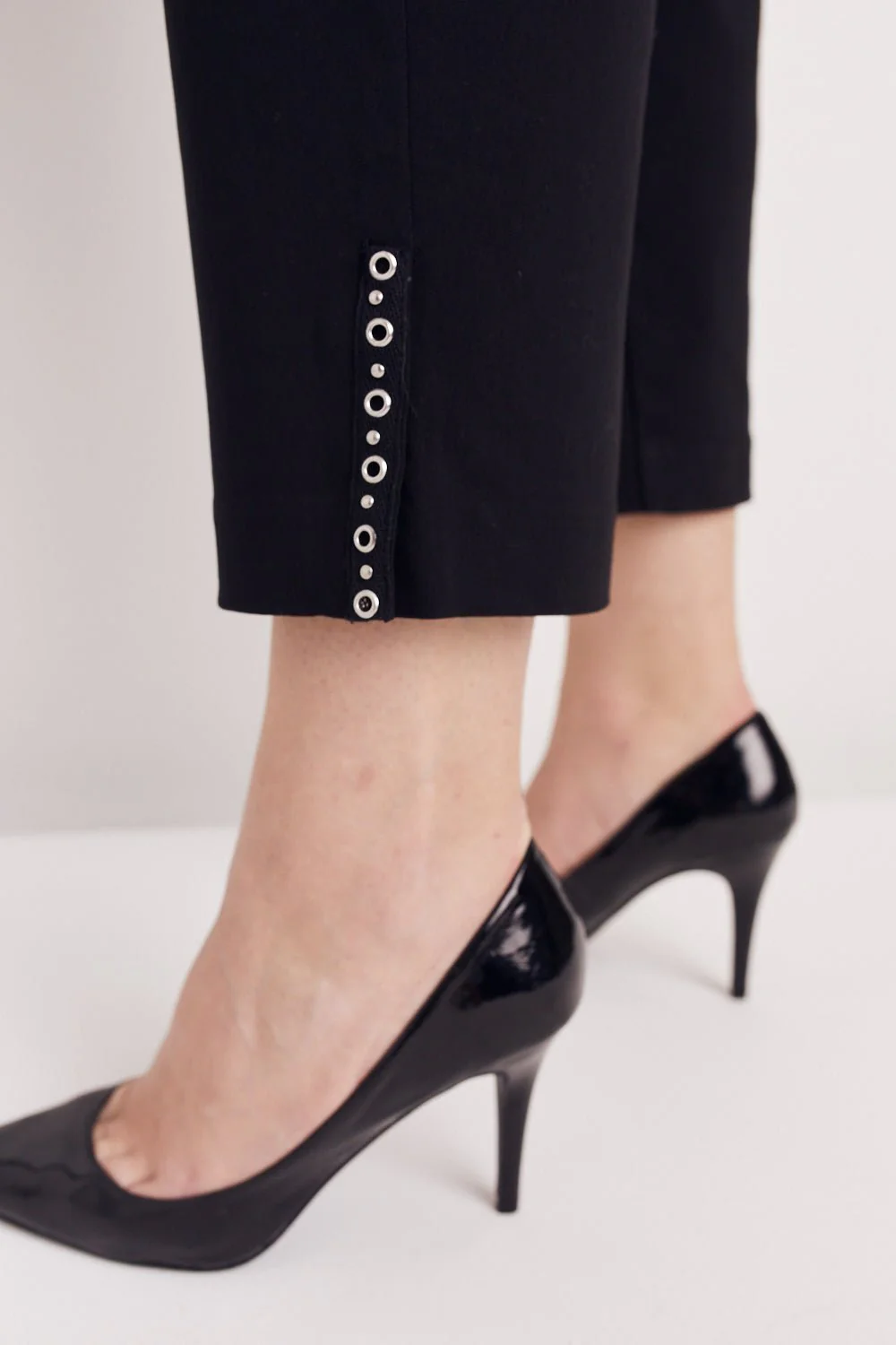Roz & Ali™ Tummy Control Millennium Ankle Pant With Grommet Rivet Tape Trim - Plus - Image 8
