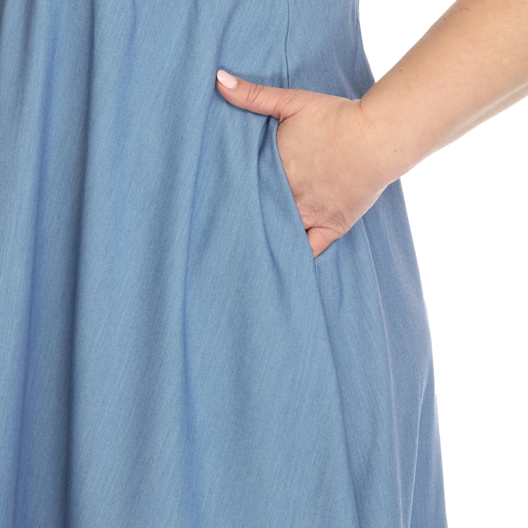 Ruffle Sleeve Knee-Length Dress - Plus - Image 10