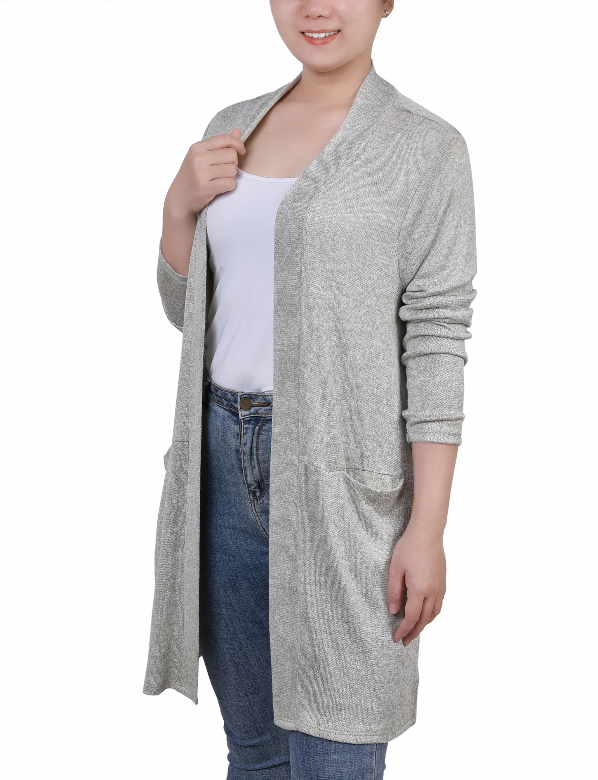 Sage Long Sleeve Cardigan - Image 3