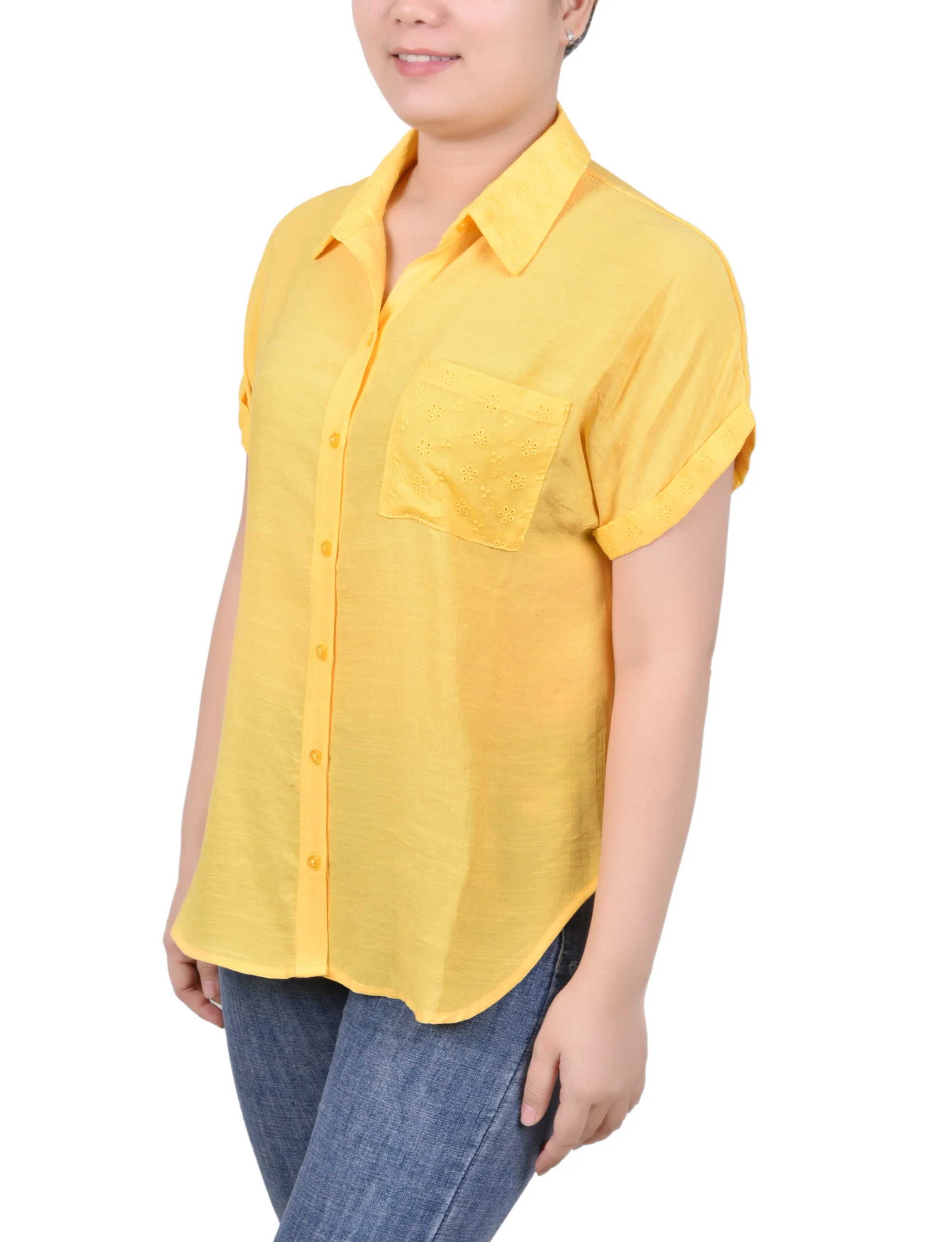 Samoan Sun Short Extended Sleeve Blouse - Image 2