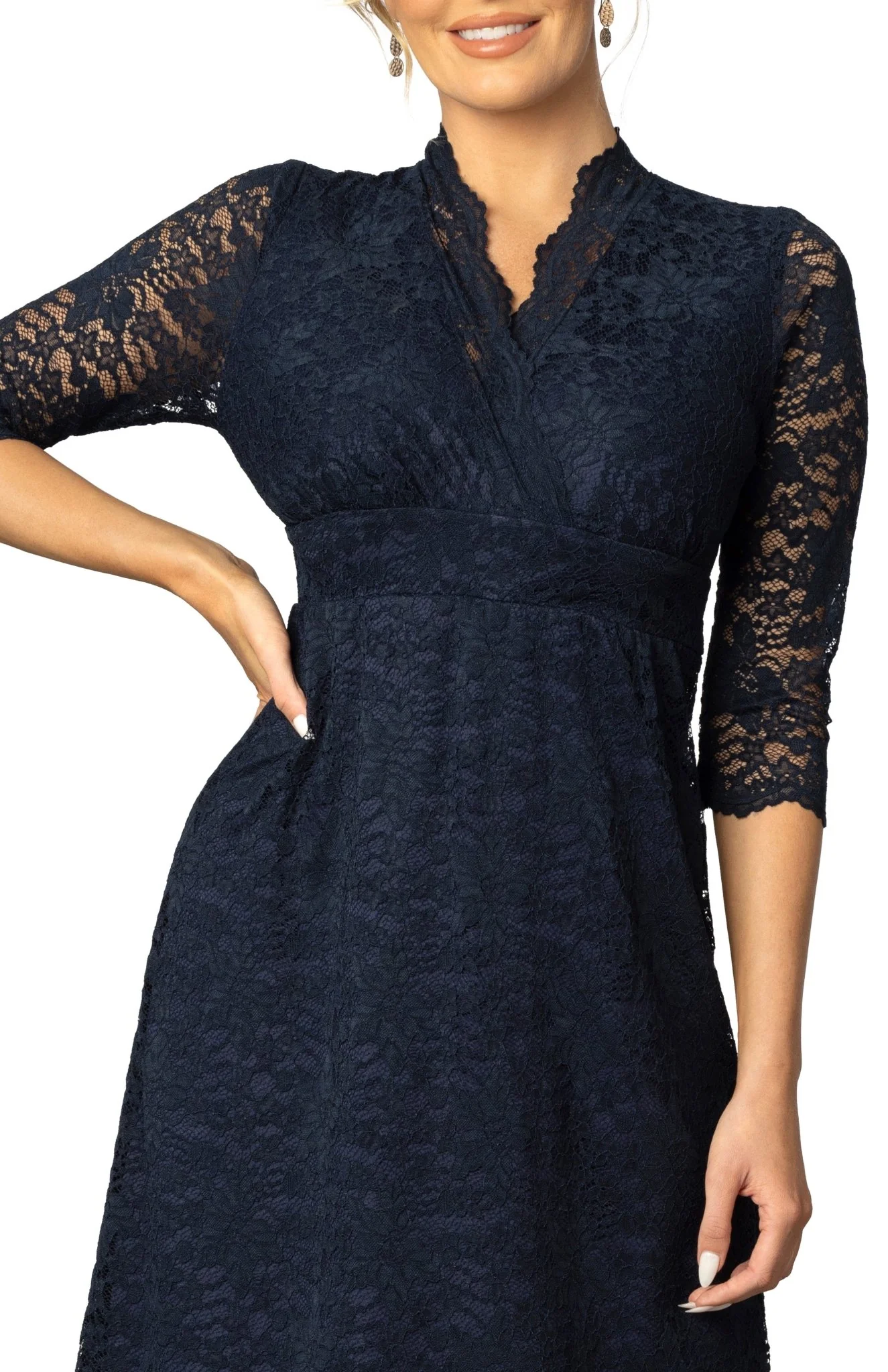 Scalloped Boudoir Lace Dress - Image 3