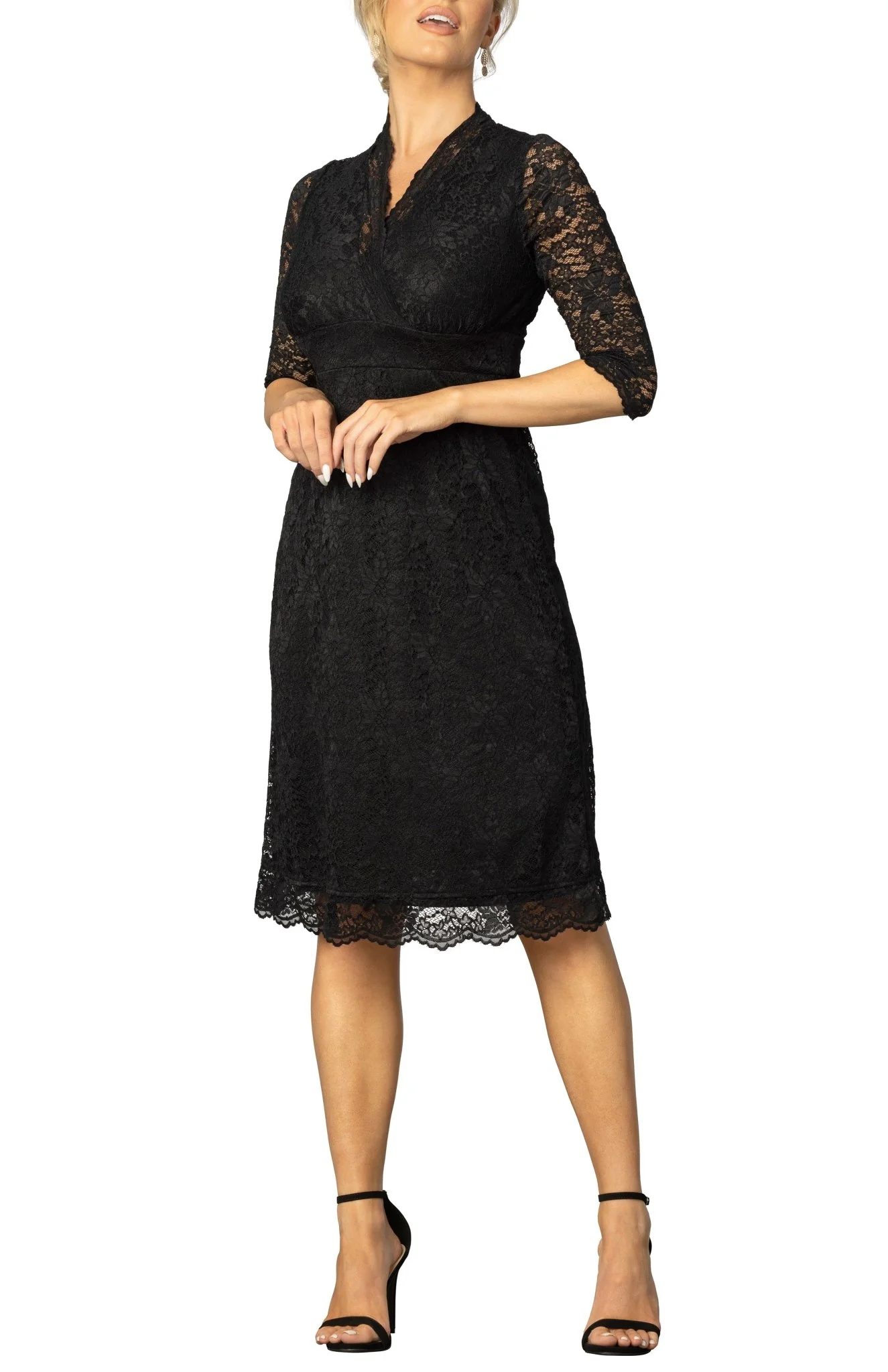 Scalloped Boudoir Lace Dress - Image 4