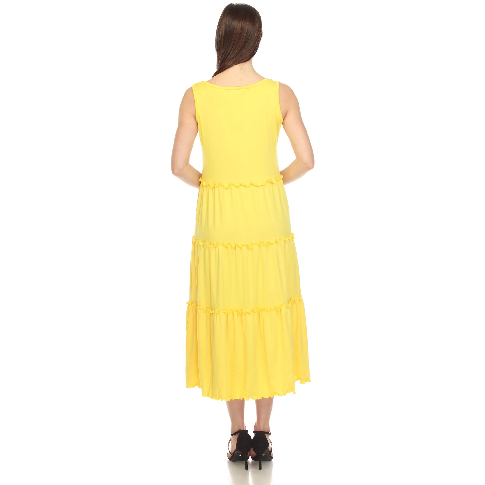 Scoop Neck Tiered Midi Dress - Image 7