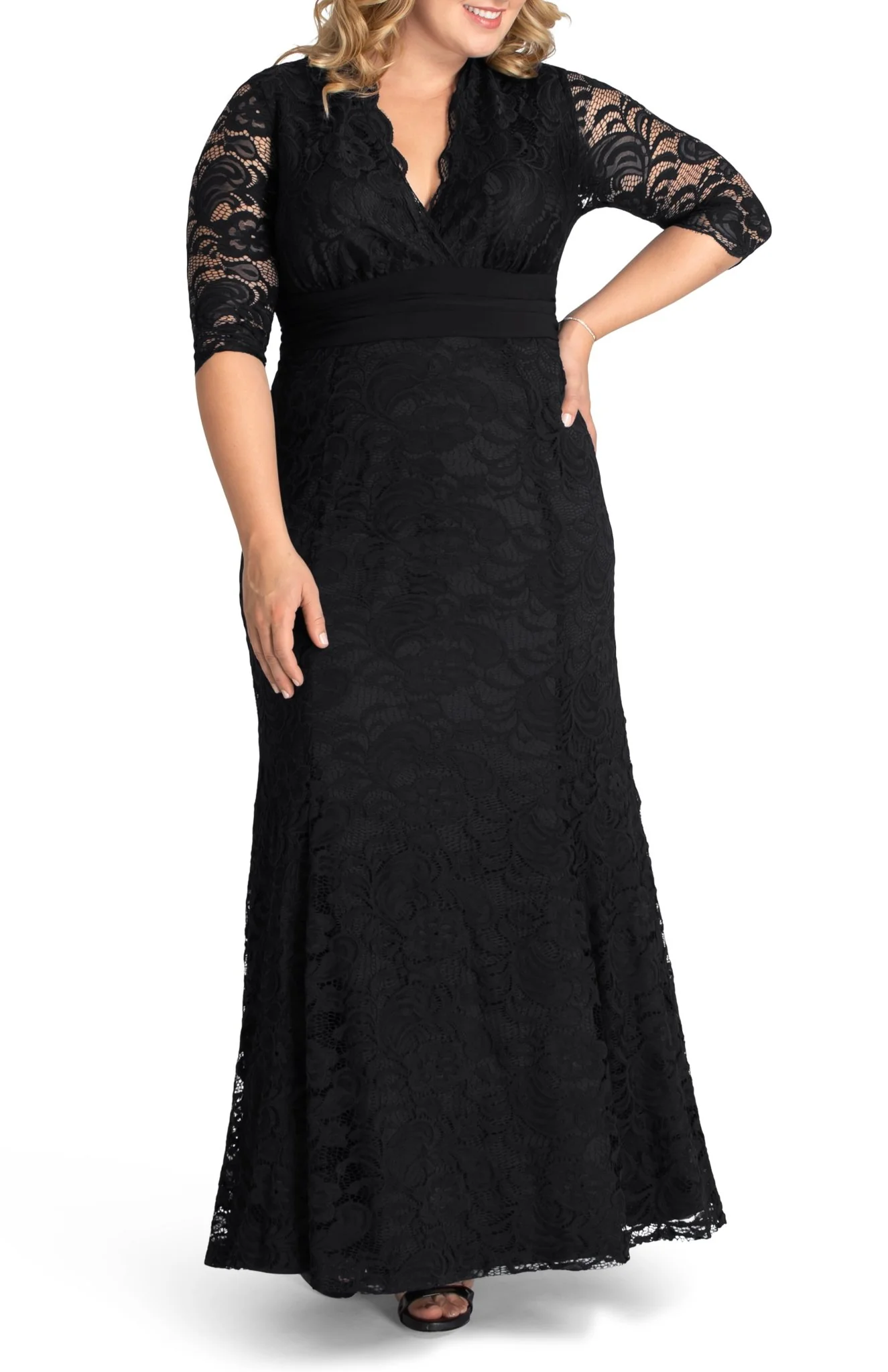 Screen Siren Lace Evening Gown - Plus - Image 5
