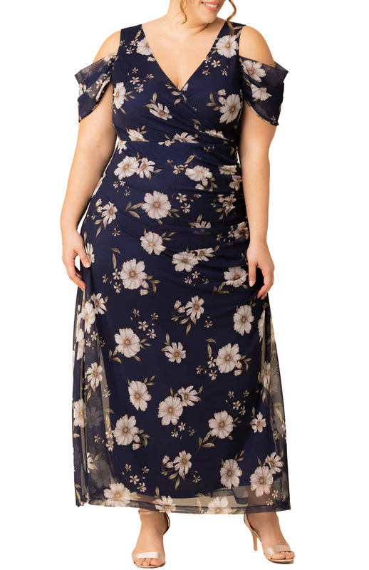 Seraphina Mesh Evening Gown - Plus - Image 4