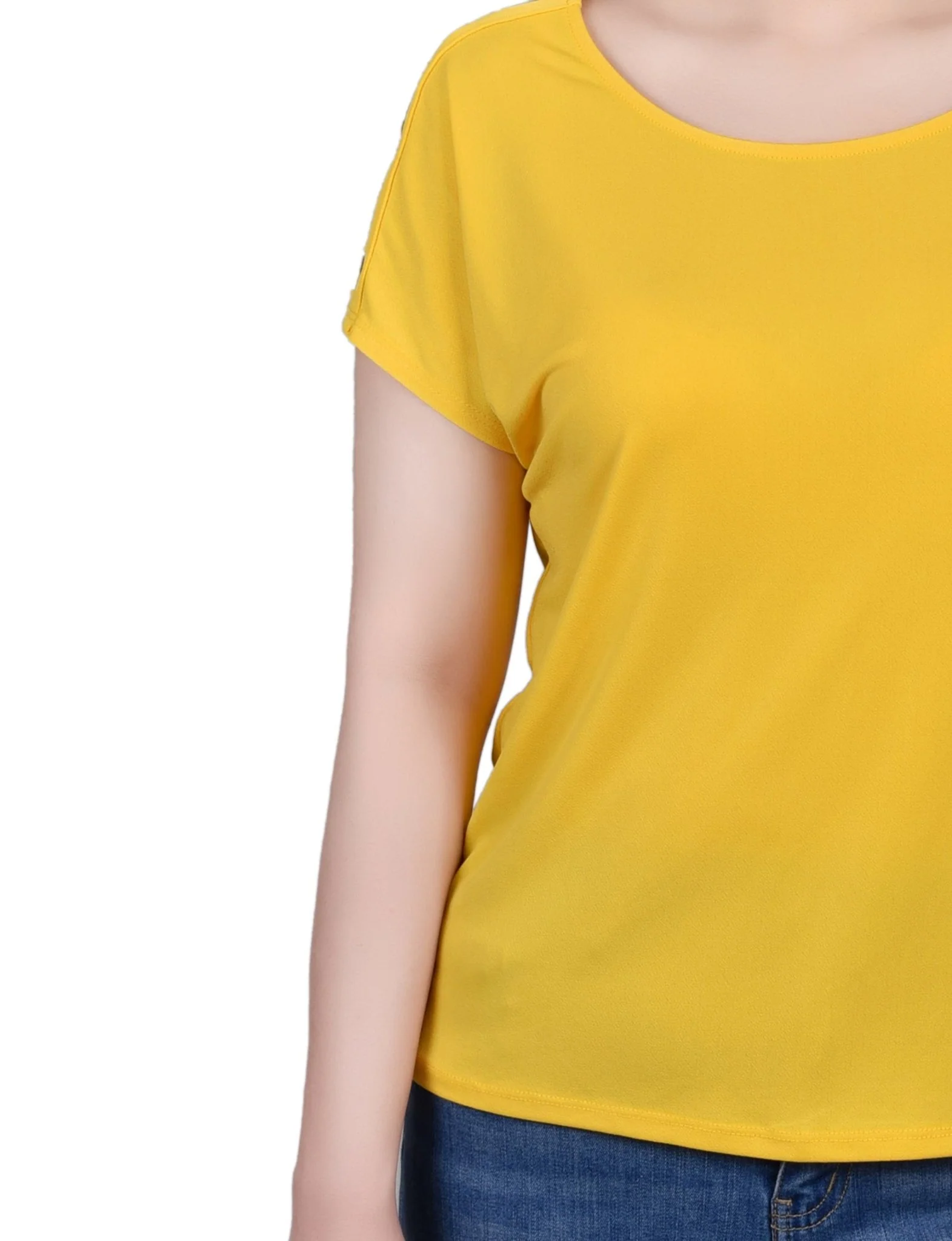 Short Sleeve Extended Sleeve Tunic Top - Image 15